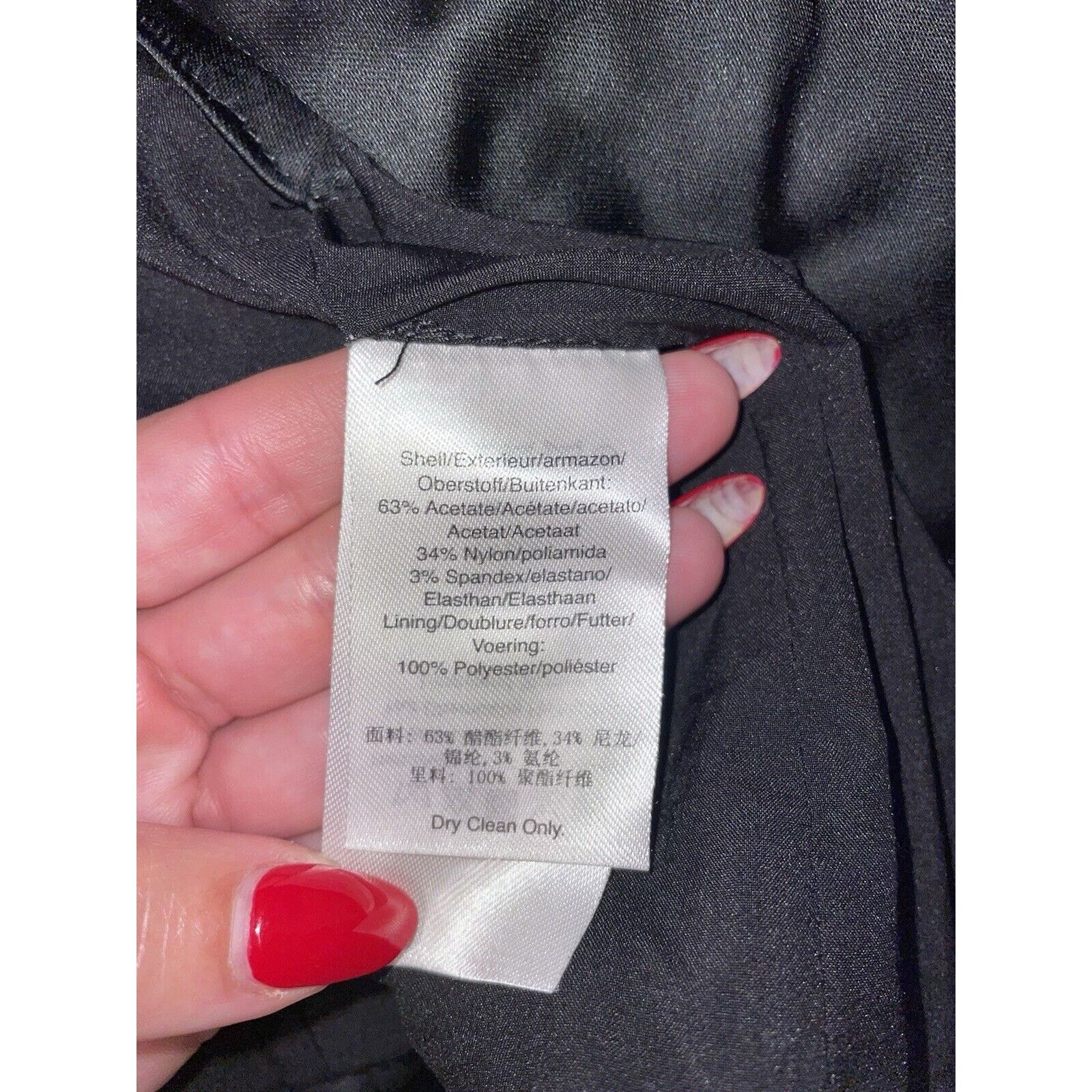 Donna Karan Donna Karan cut out tuxedo satin solid black blazer 8 jacket Size M / US 6-8 / IT 42-44 - 11 Thumbnail
