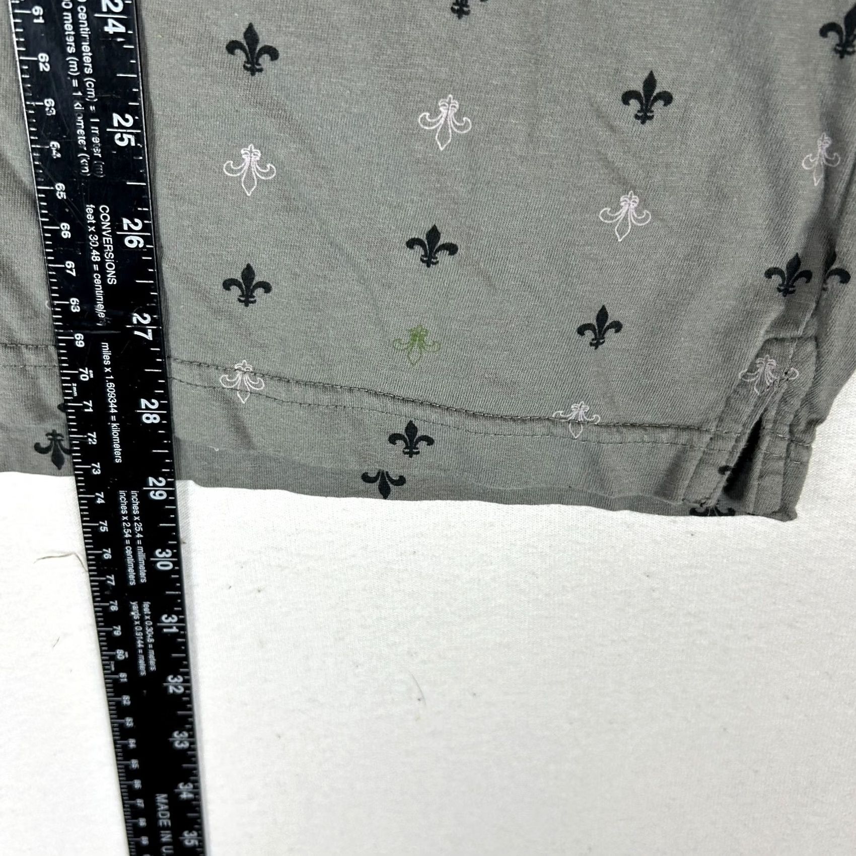 Point Zero Point Zero Polo Shirt Men's XL Gray Fleur De Lis Graphic Shirt Size US XL / EU 56 / 4 - 7 Thumbnail