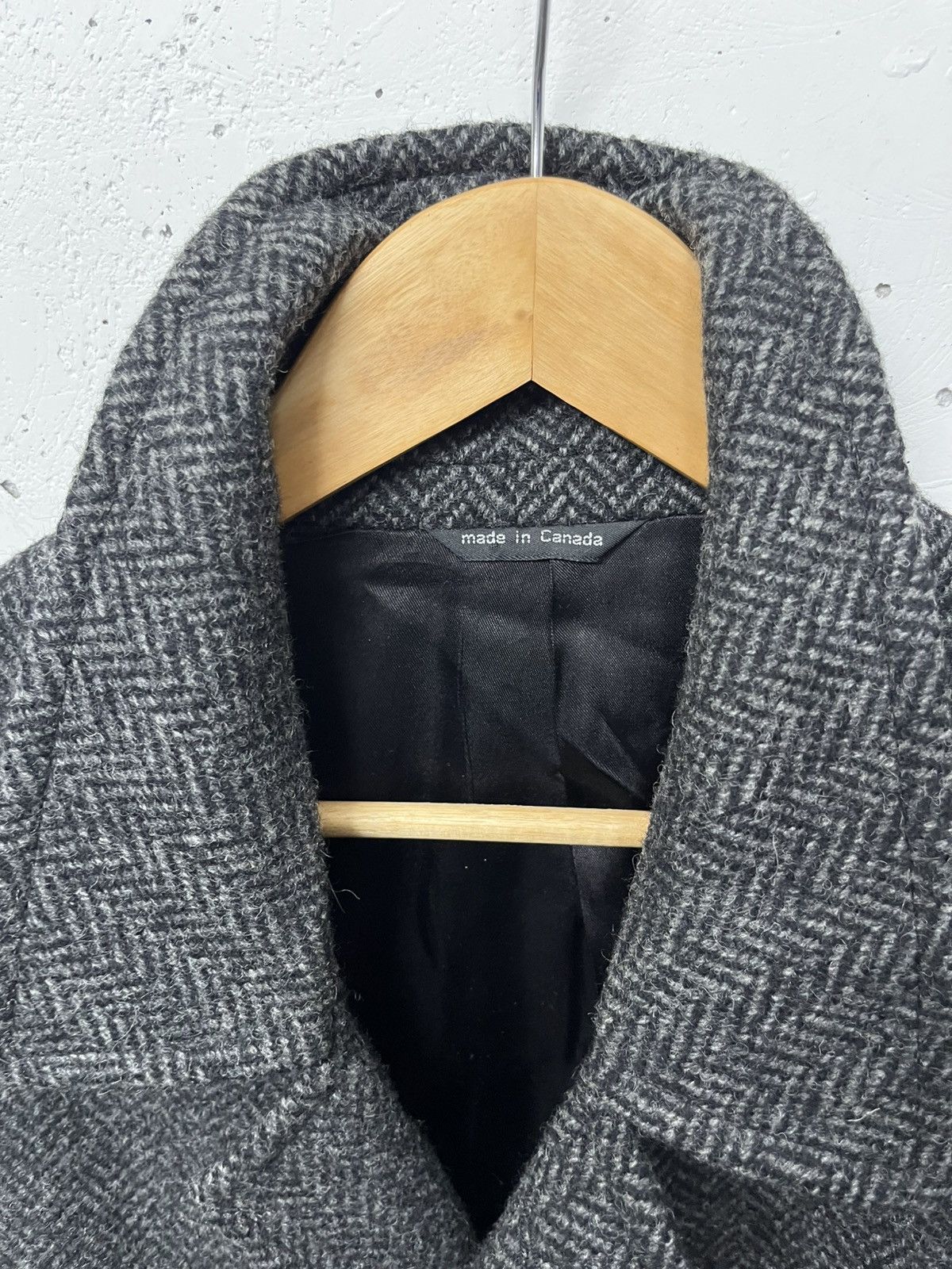 Vintage Vintage tweed balmacaan style overcoat Size US L / EU 52-54 / 3 - 3 Thumbnail