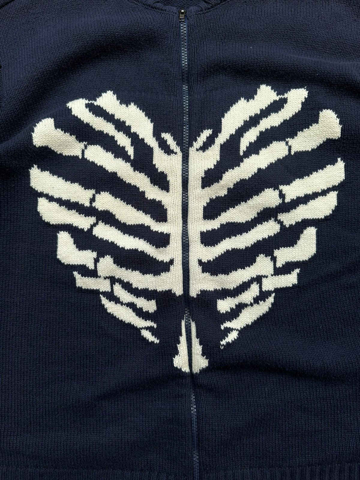 Supreme Xtonz Skeleton heart distressed cardigan Size US XXL / EU 58 / 5 - 3 Thumbnail