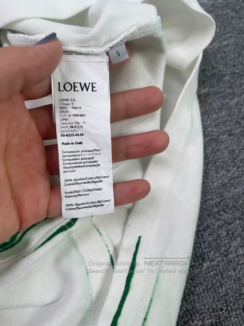 Loewe LOEWE size S Logo-printed Round Collar T-shirt with Raglan Size S / US 4 / IT 40 - 4 Thumbnail