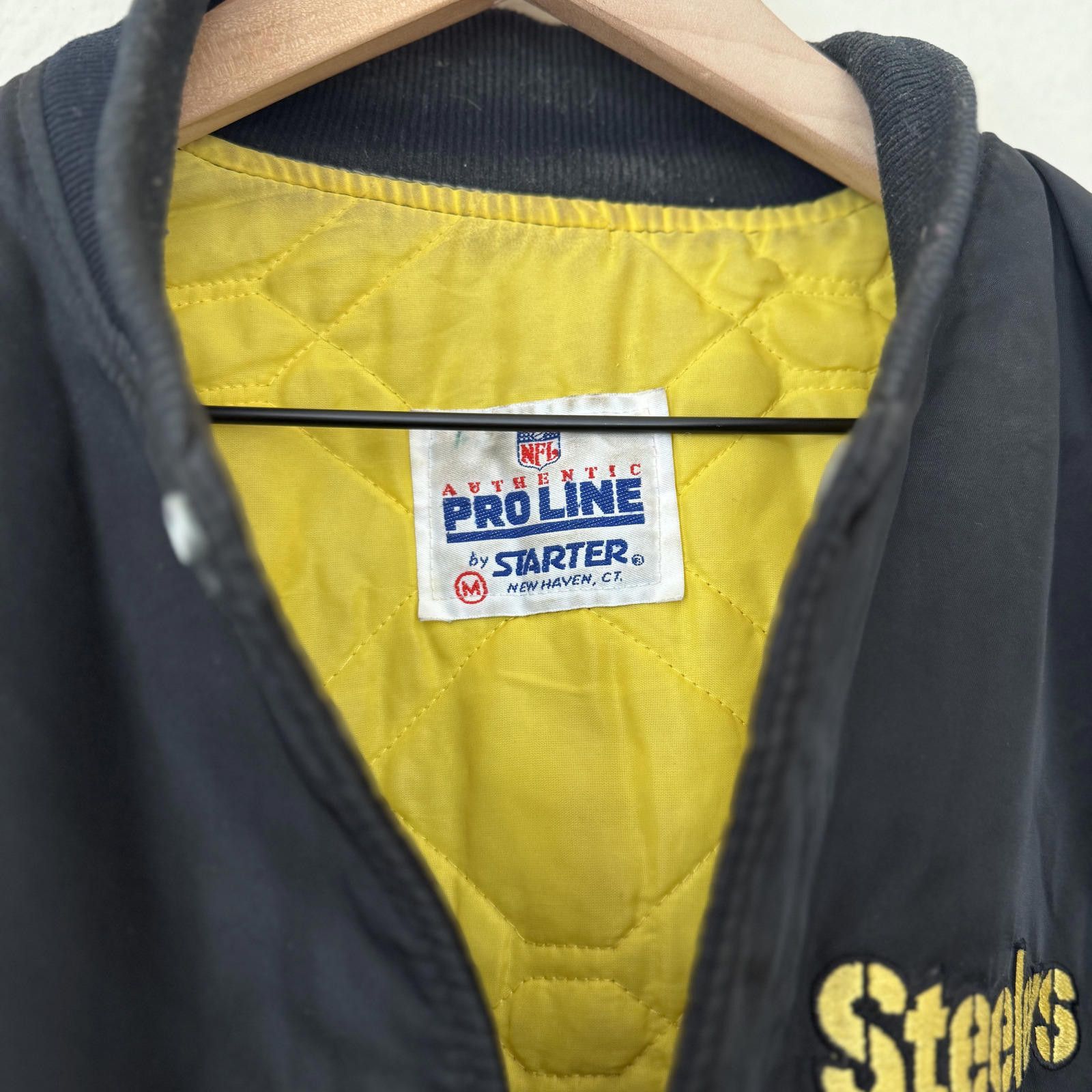 Starter Starter Jacket Men's M Black Steelers VTG 80s NFL Rare Size US M / EU 48-50 / 2 - 5 Thumbnail