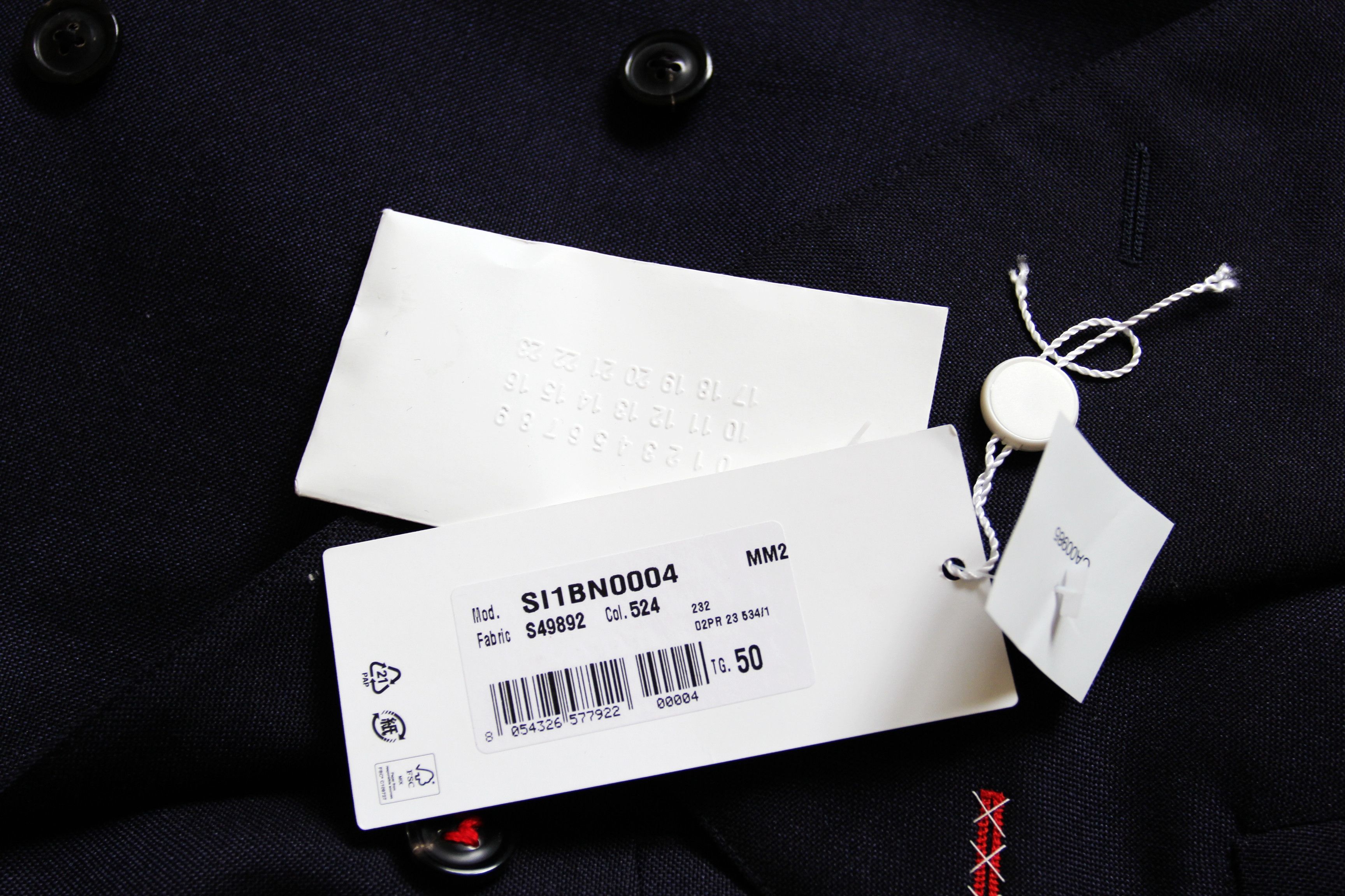Maison Margiela BNWT AW23 MAISON MARGIELA DOUBLE BREASTED BLAZER JACKET 50 Size US M / EU 48-50 / 2 - 8 Thumbnail