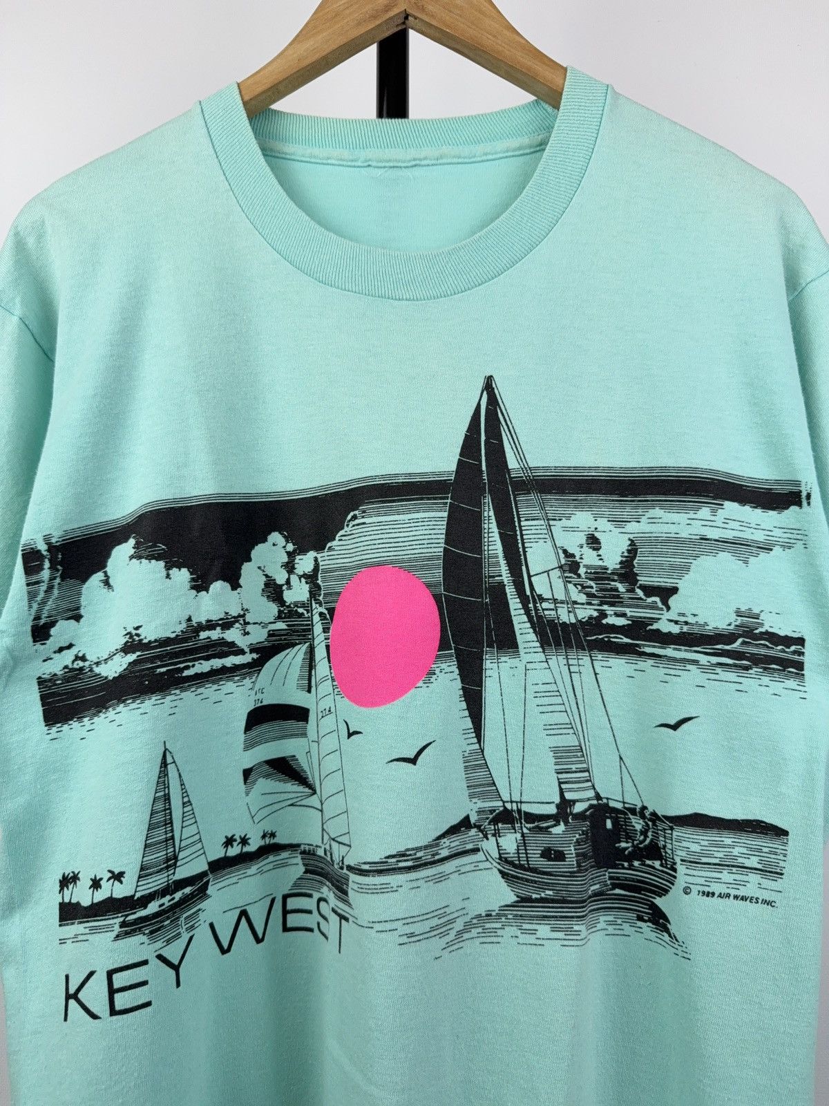 Vintage Vintage 1989 Key West USA Beach logo Graphic T-Shirt Size US L / EU 52-54 / 3 - 2 Thumbnail