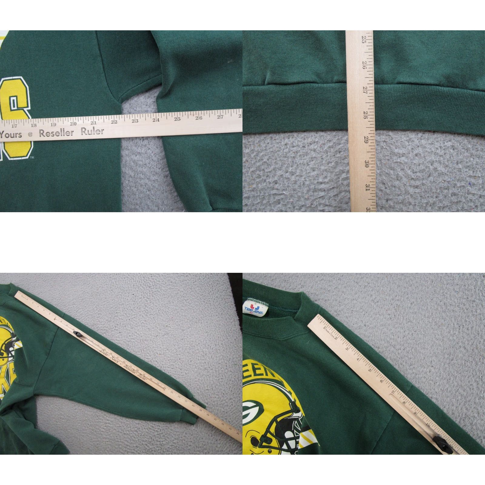 TEE JAYS VINTAGE Green Bay Packers Pullover Crewneck Sweatshirt Mens XL Green 90s Sports Football Tee Jays Mens XL Size US XL / EU 56 / 4 - 8 Thumbnail