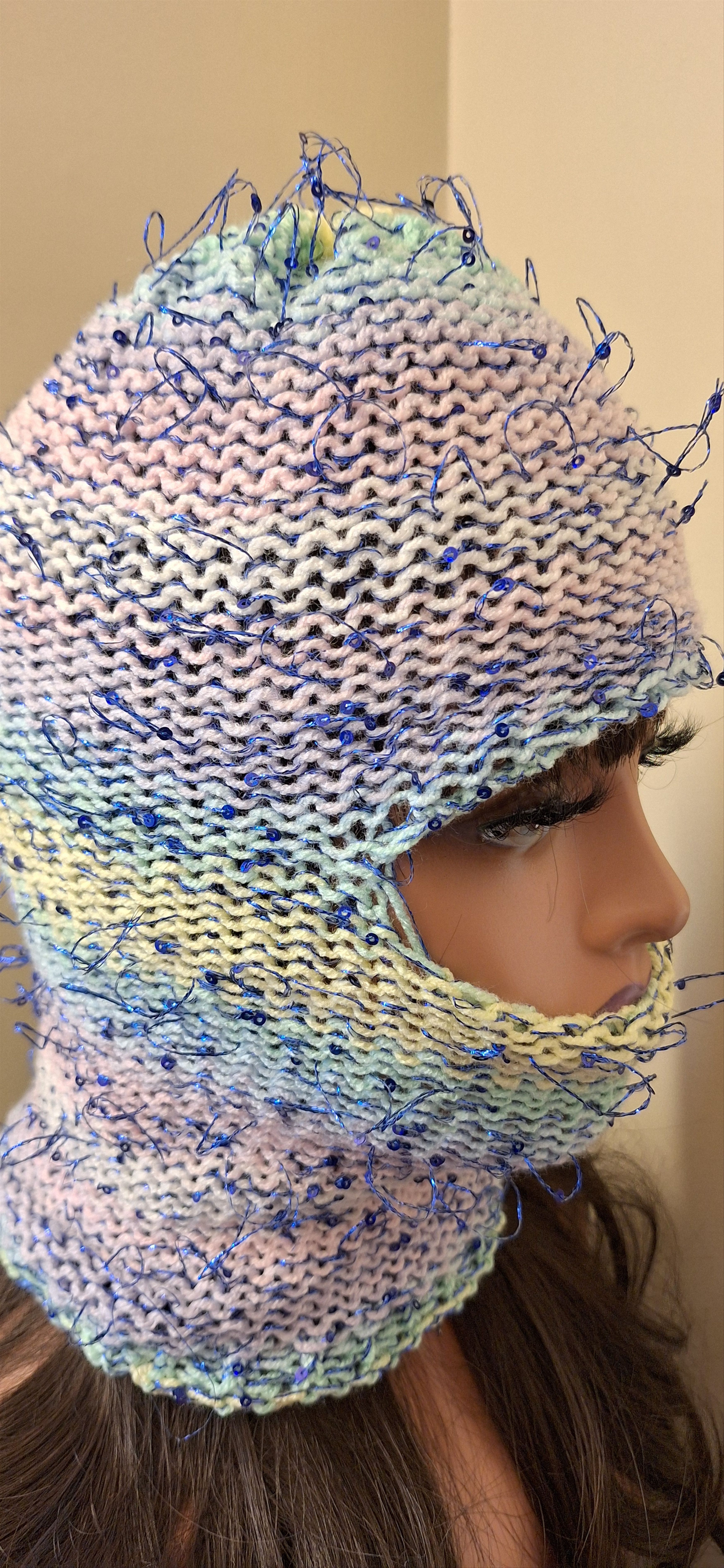 Other Tinsel Riot — Electric Frost (One-of-a-Kind Cosmic Hood) Size ONE SIZE - 3 Thumbnail