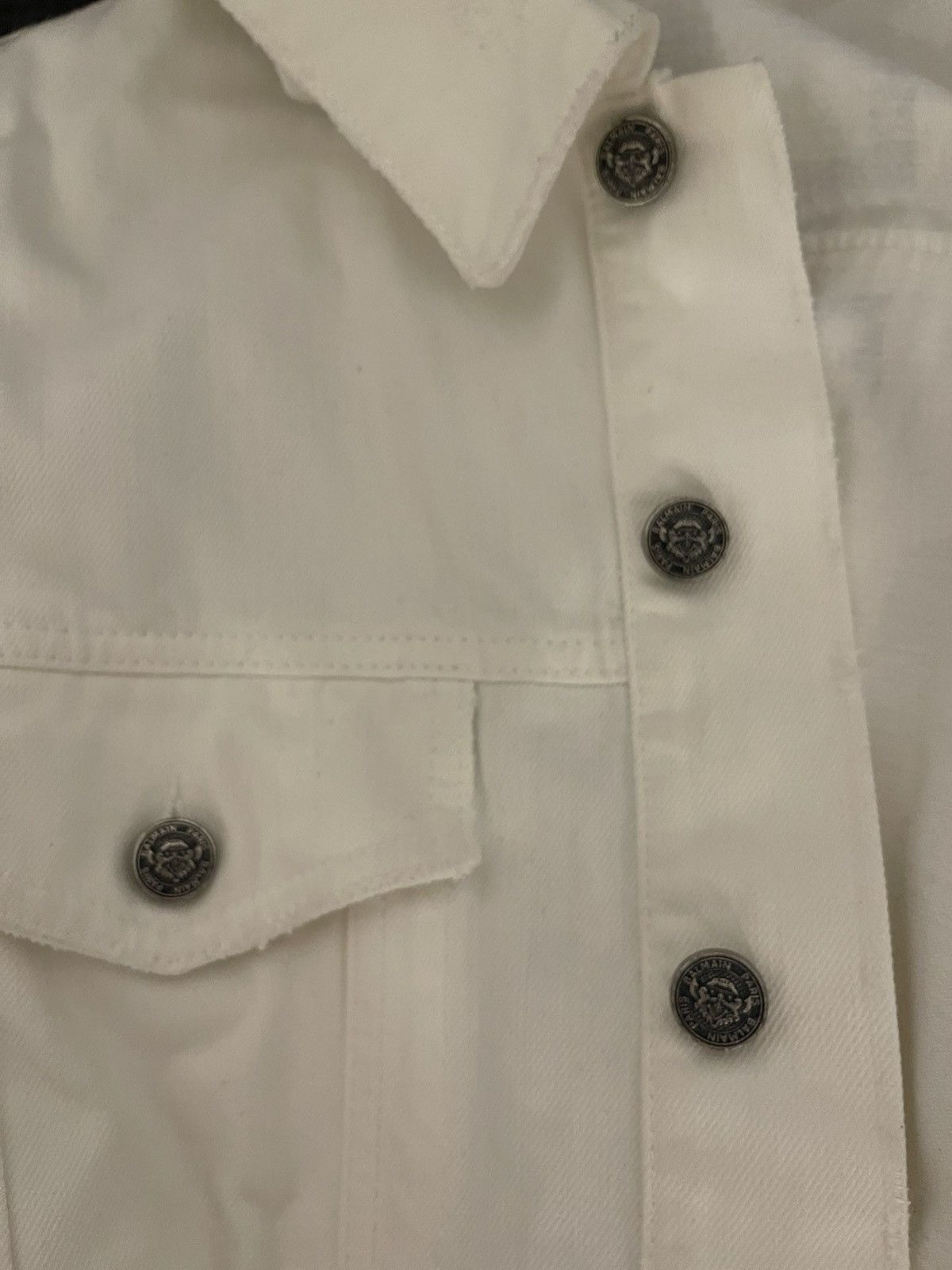 Balmain Balmain white denim jacket Size US L / EU 52-54 / 3 - 14 Thumbnail