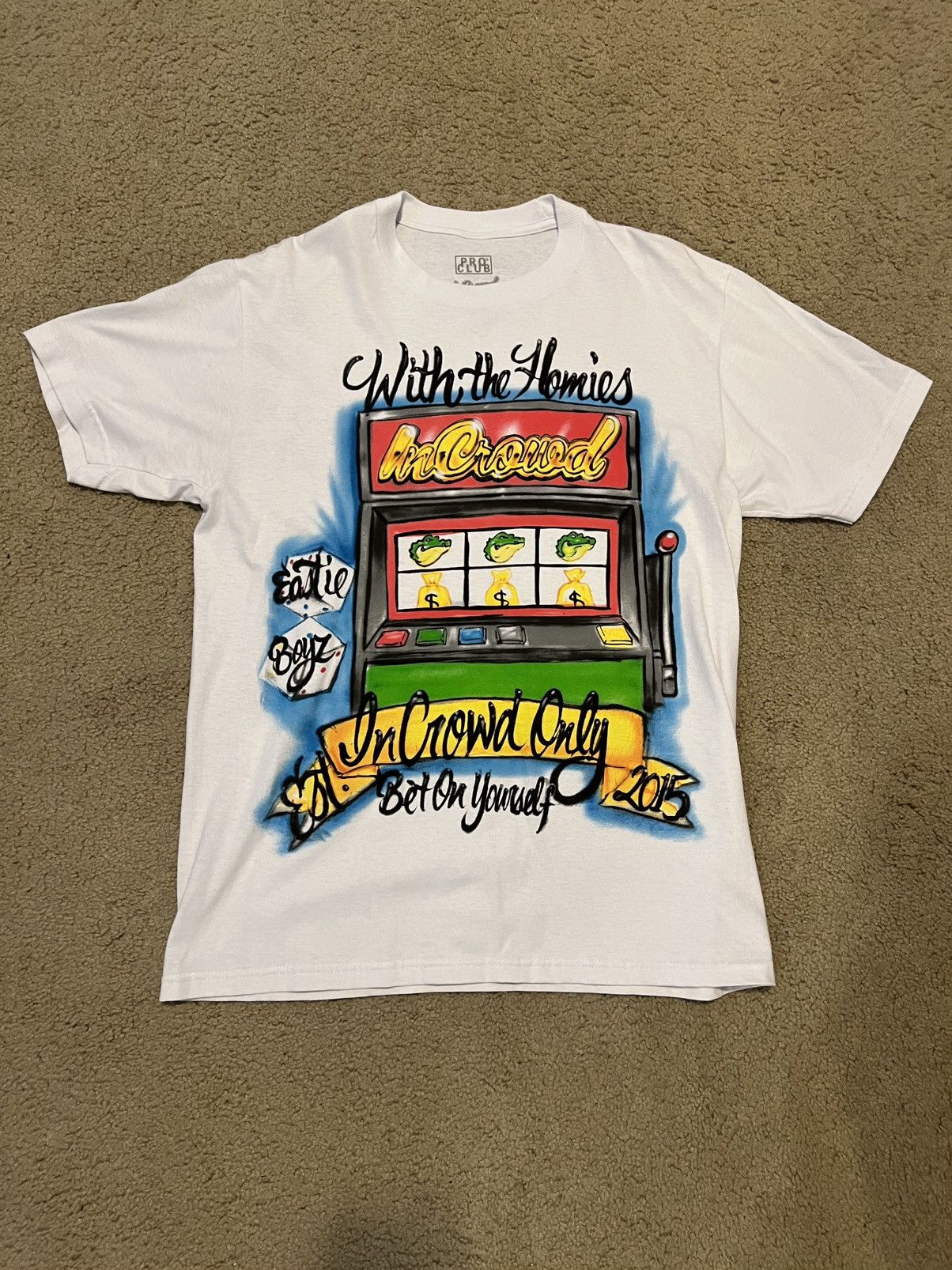 Other InCrowd With the Homies White Tee Size US L / EU 52-54 / 3 - 1 Thumbnail