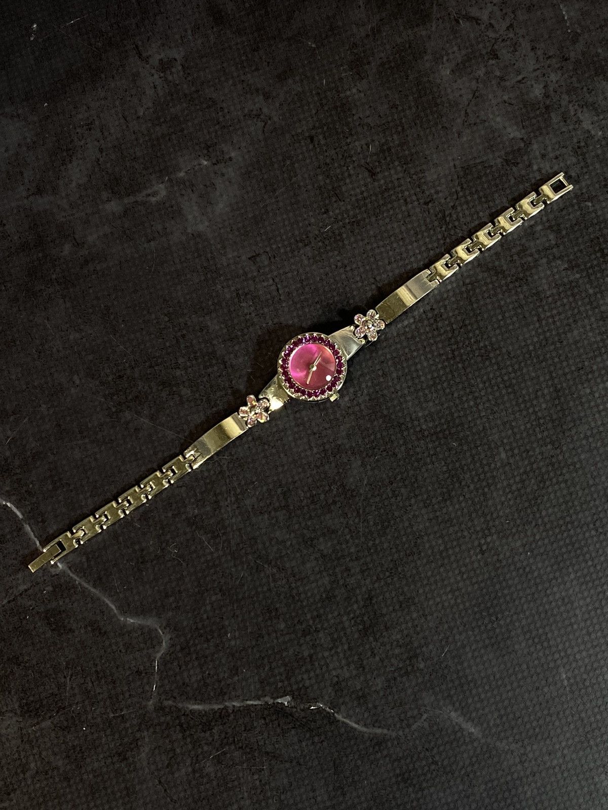 Vintage Elegant Pink Dial Watch Japanese Brand Size ONE SIZE - 7 Thumbnail