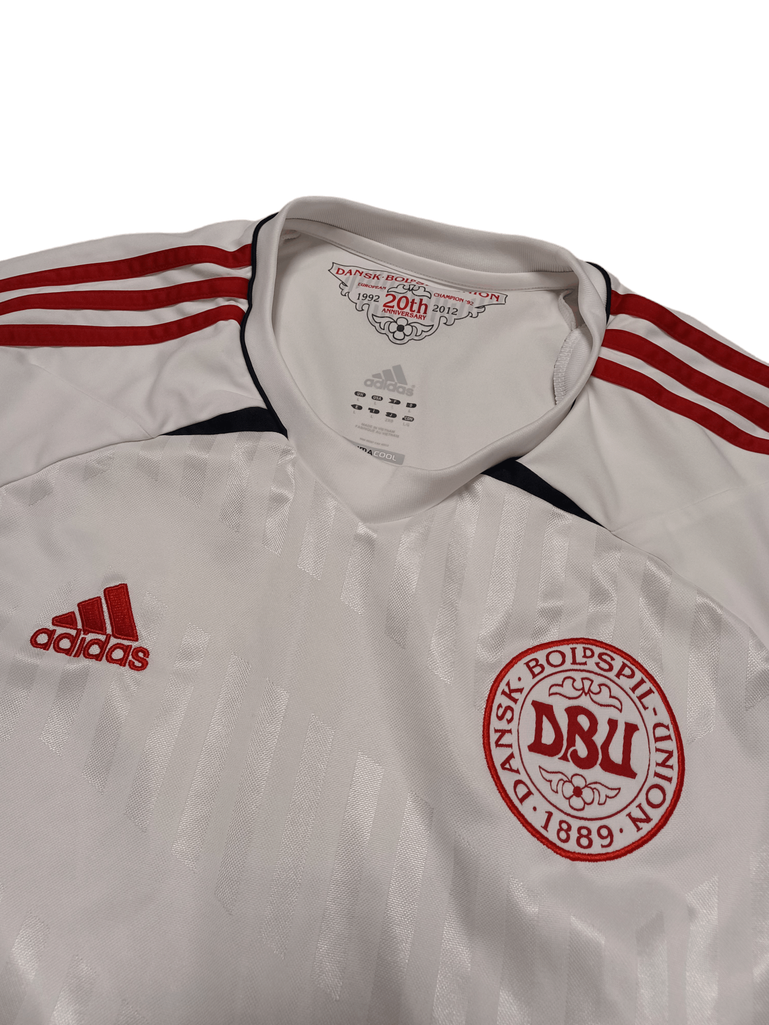Adidas BLOKECORE VINTAGE 2011 DANEMARK NATIONAL TEAM JERSEY Size US L / EU 52-54 / 3 - 5 Thumbnail
