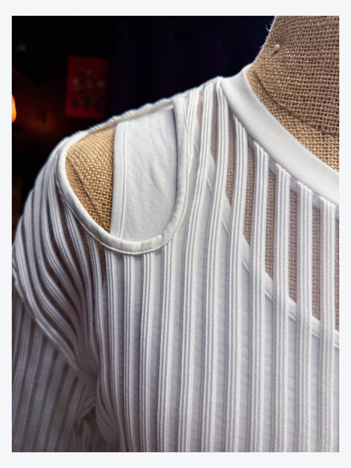 Other Avant-Garde Cutout Top Set – White Tank + Textured Mesh Size US M / EU 48-50 / 2 - 5 Thumbnail