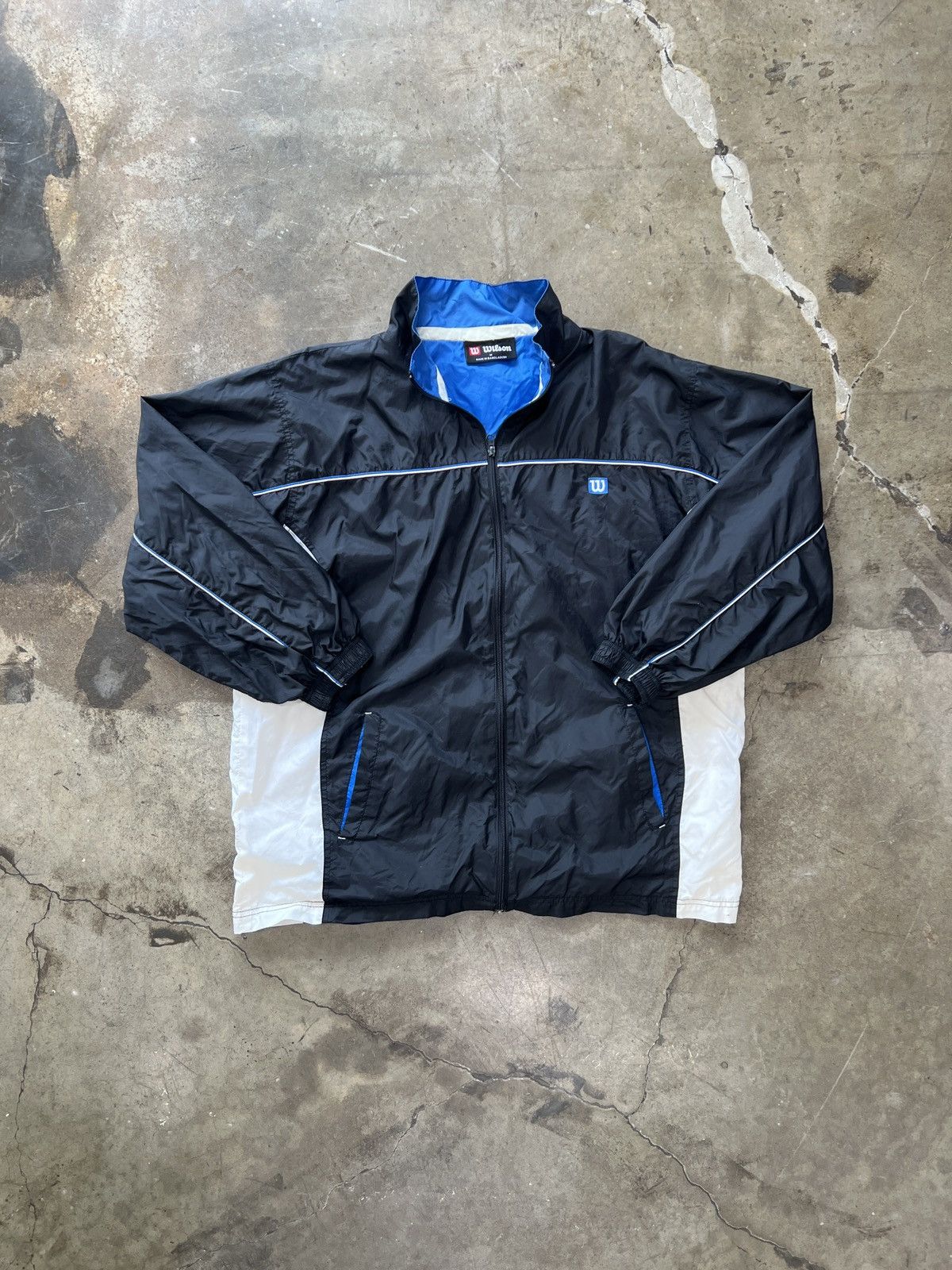 Wilson Vintage Wilson Tennis Windbreaker Jacket Medium Size US M / EU 48-50 / 2 - 2 Thumbnail
