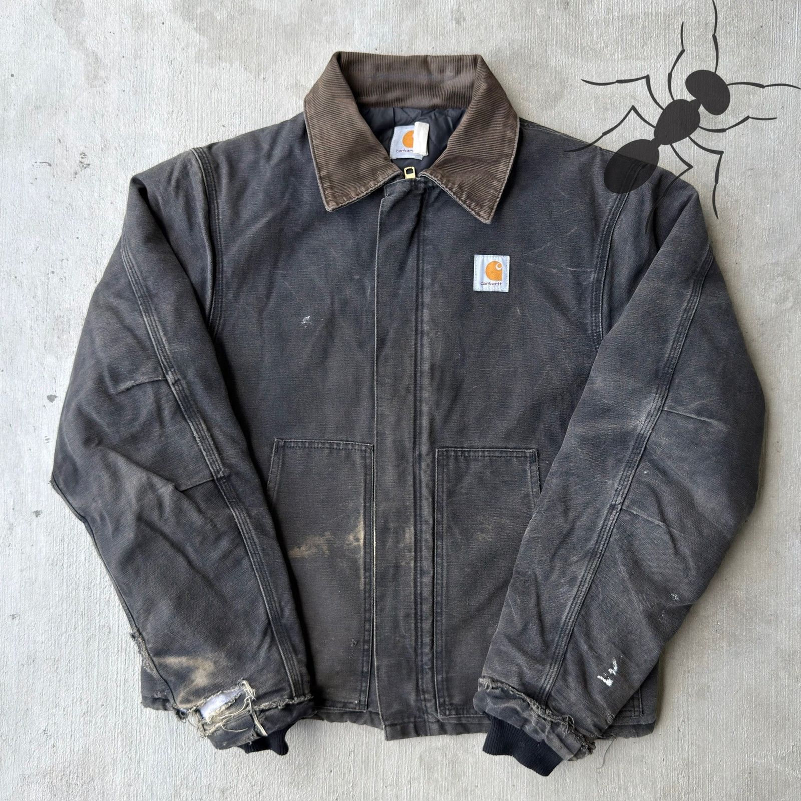Carhartt Vintage Carhartt J02 black arctic work wear jacket | Grailed