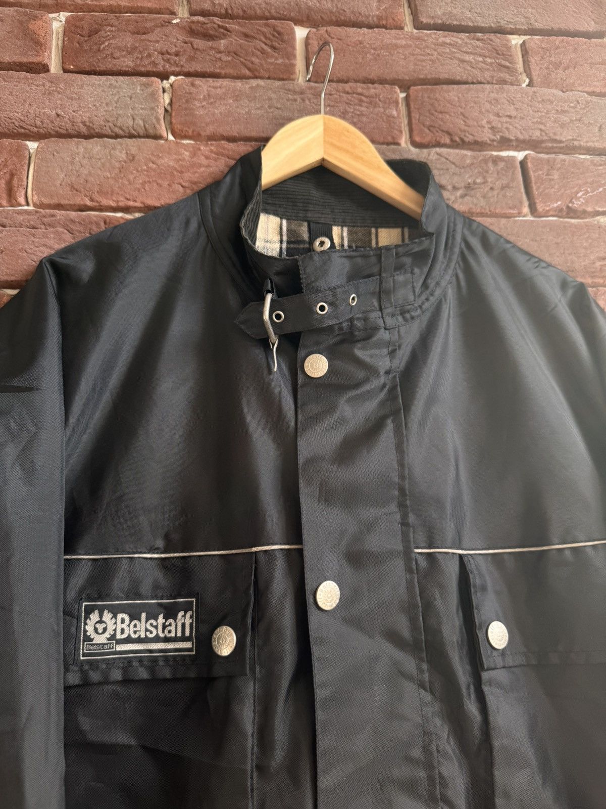 Belstaff Belstaff Nylon Windbreaker jacket vintage casual XL BLACK Size US XL / EU 56 / 4 - 3 Thumbnail