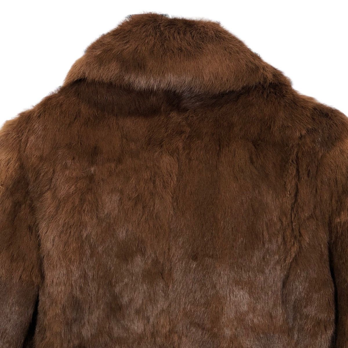 Designer × Vintage Vintage 90s Rotiny Italy Faux Fur Cutaway Duster Overcoat Size M / US 6-8 / IT 42-44 - 8 Thumbnail