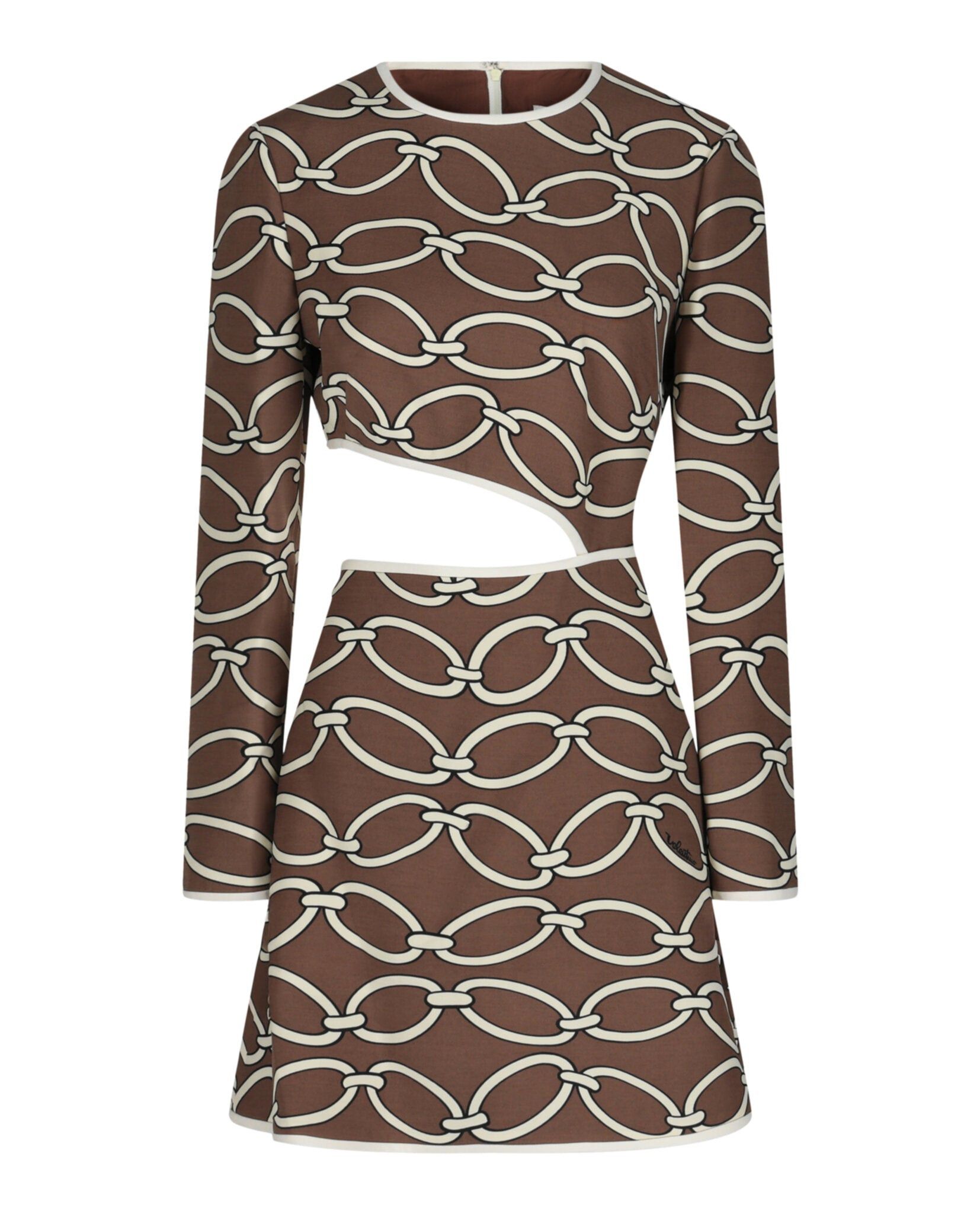 Valentino Chain Print Cutout Mini Dress Size S / US 4 / IT 40 - 1 Thumbnail