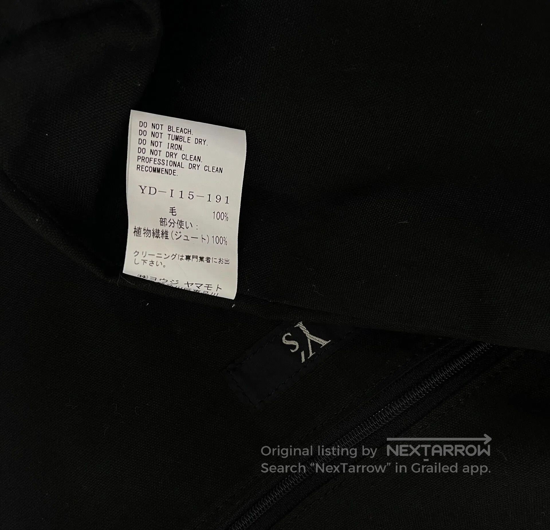 Yohji Yamamoto Y's Yohji Yamamoto Wool Tote Bag. Size ONE SIZE - 9 Thumbnail