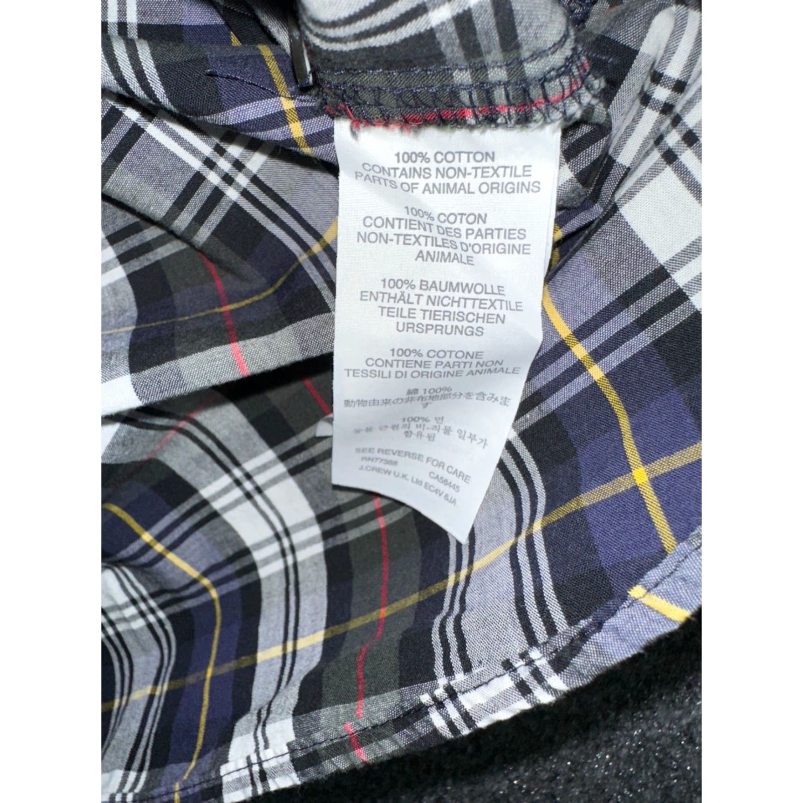 J.Crew J.CREW Shirt Womens 8 Forest Plaid Long Sleeve Button Up Pocket Shrunken/Regular Fit Size M / US 6-8 / IT 42-44 - 5 Thumbnail