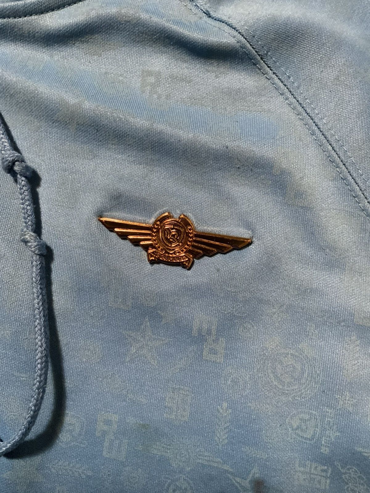 Rocawear × Vintage Vintage Y2K 2000s Rocawear Denim Flight Wings Zip Hoodie Size US XL / EU 56 / 4 - 8 Thumbnail
