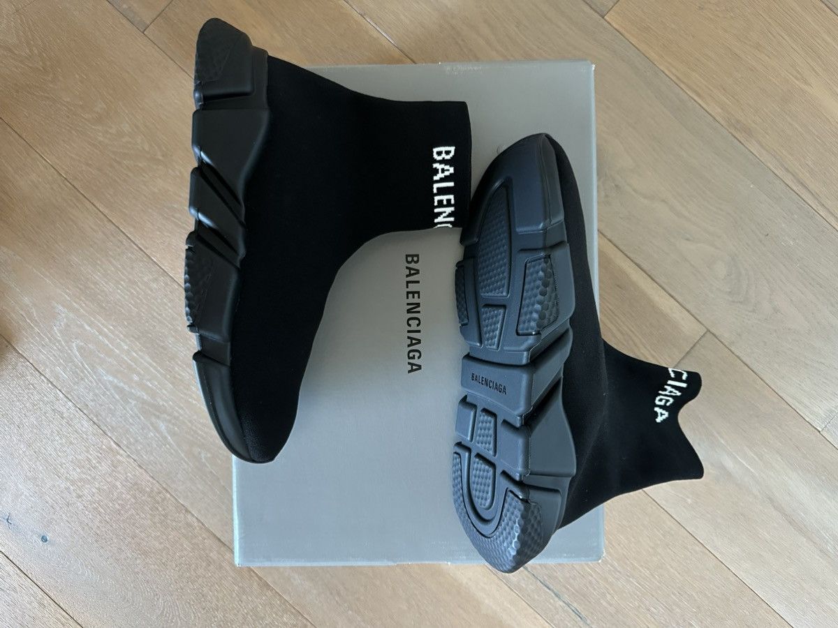 Balenciaga Balenciaga Speed Trainer ‘Triple Black’ Brand New Size US 7 / EU 40 - 3 Thumbnail