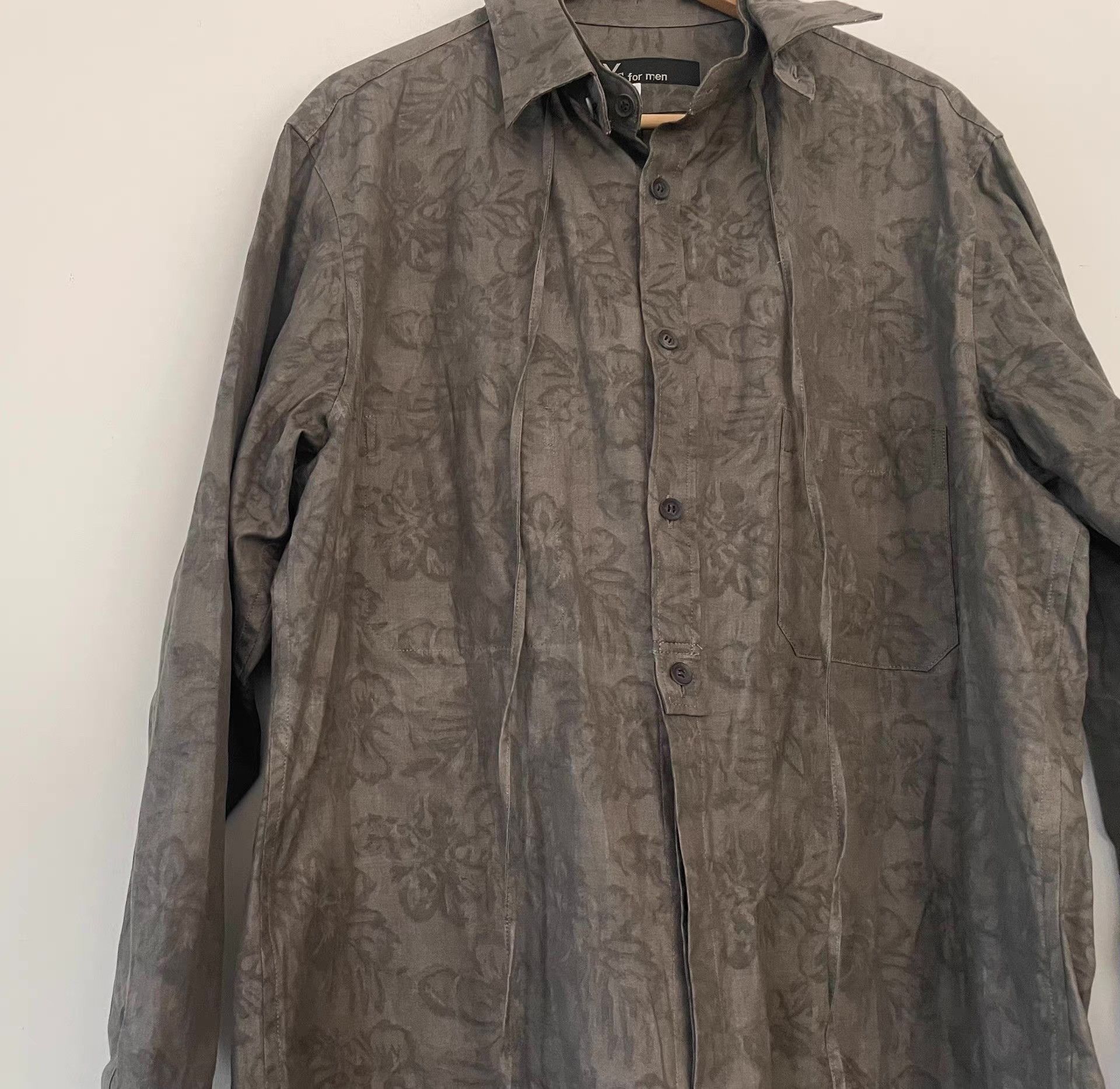 Yohji Yamamoto Yohji Yamamoto Y's for Men Floral Ribbon Shirt Ｑ21 Size US M / EU 48-50 / 2 - 4 Thumbnail