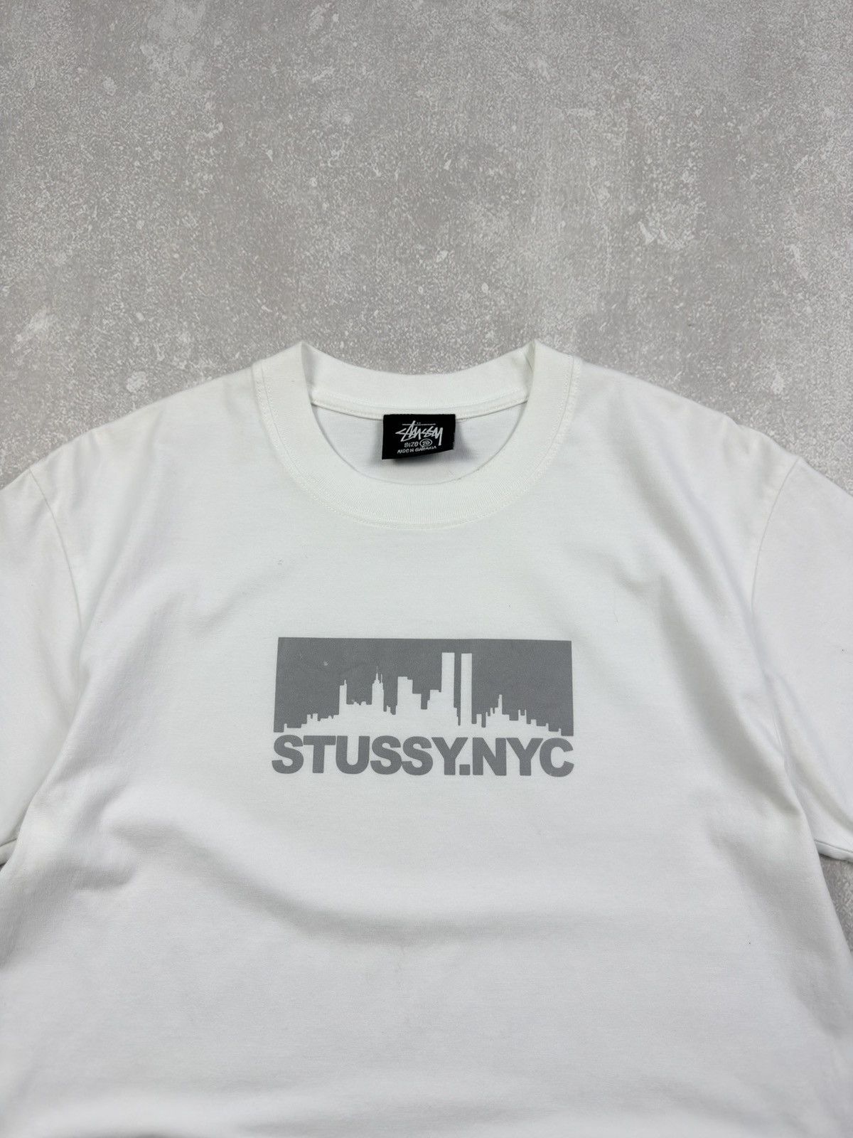 Stussy Vintage Stussy New York NYC Reflective Box Logo White Shirt Size US S / EU 44-46 / 1 - 4 Thumbnail
