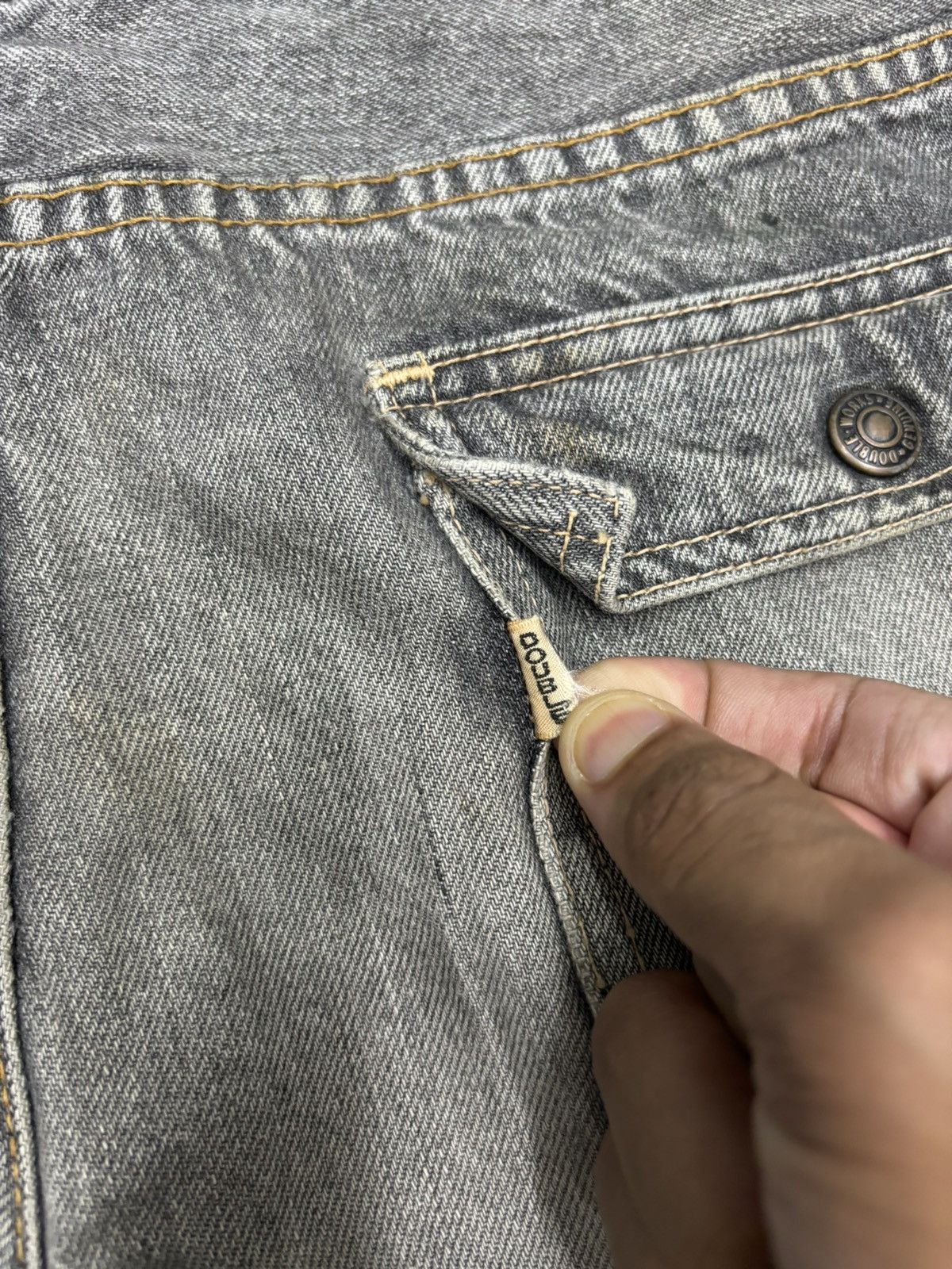 Sugar Cane 💥Vintage Double Works Warehouse Rusty Jeans Union Made Size US 32 / EU 48 - 12 Thumbnail
