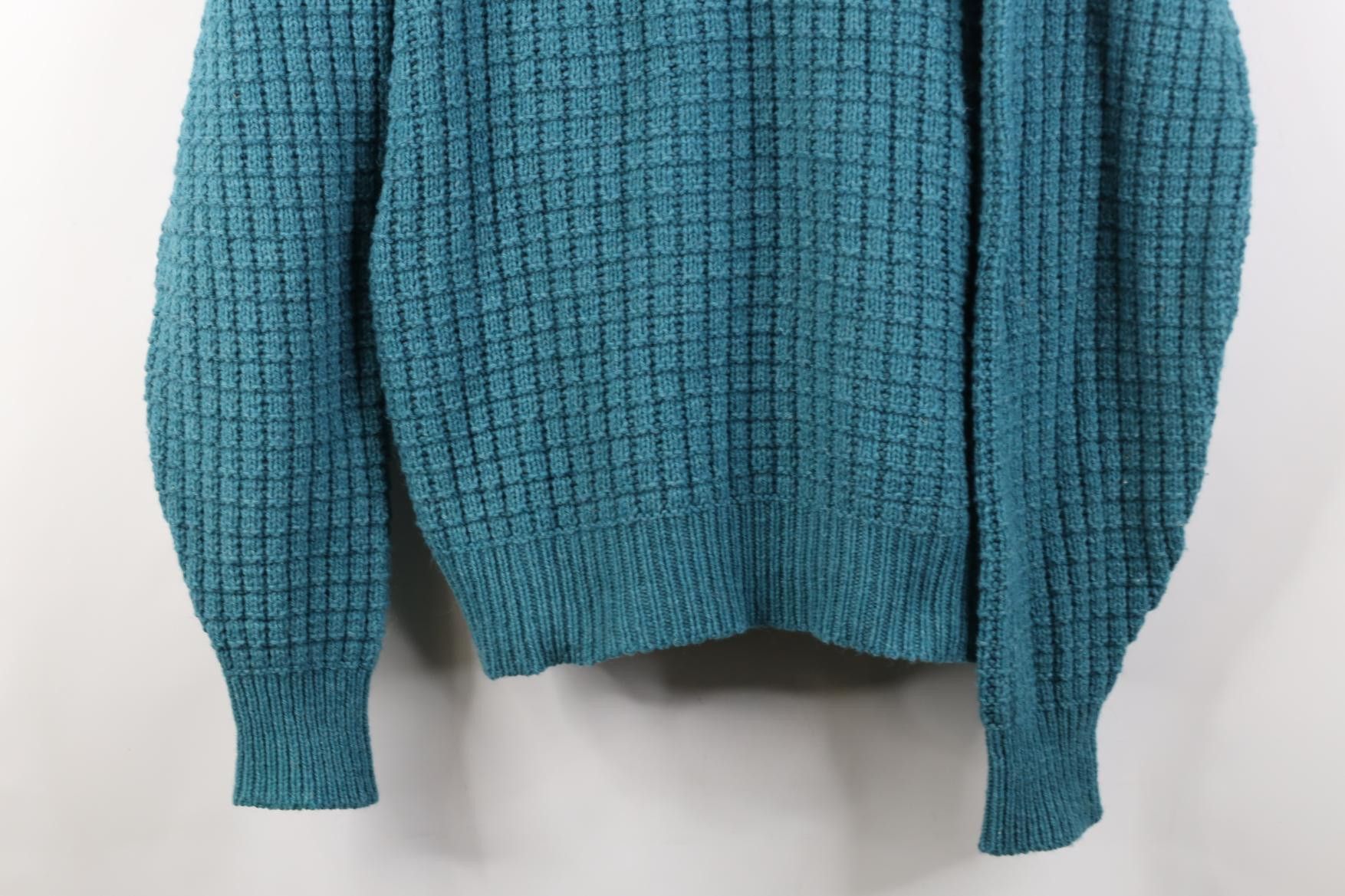 Vintage Vintage 90s Streetwear Heavy Wool Blend Crewneck Sweater Size US XL / EU 56 / 4 - 3 Thumbnail