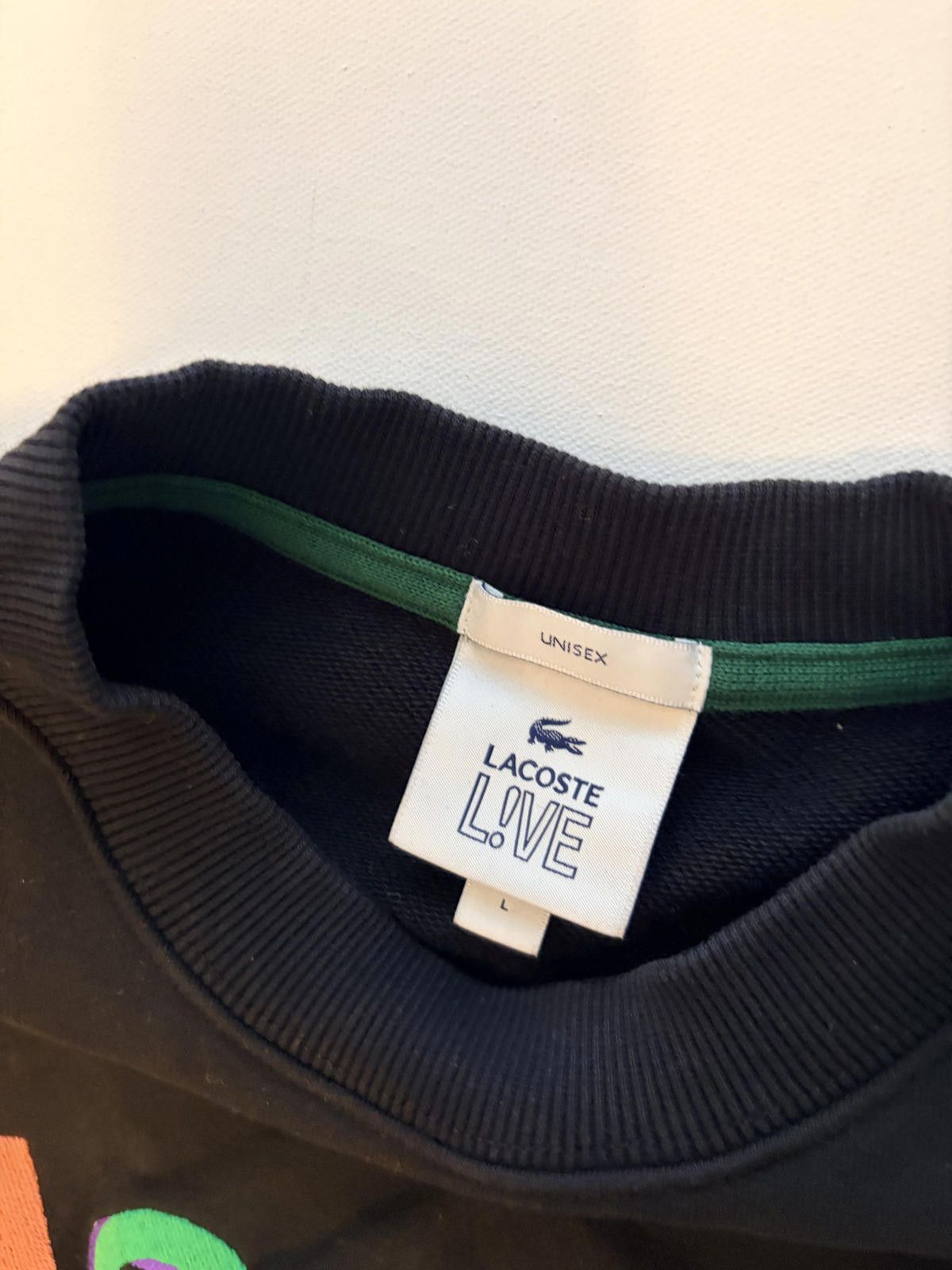Lacoste Lacoste L!ve Unisex Embroidered Fleece Sweatshirt (Size L) Size US L / EU 52-54 / 3 - 3 Thumbnail
