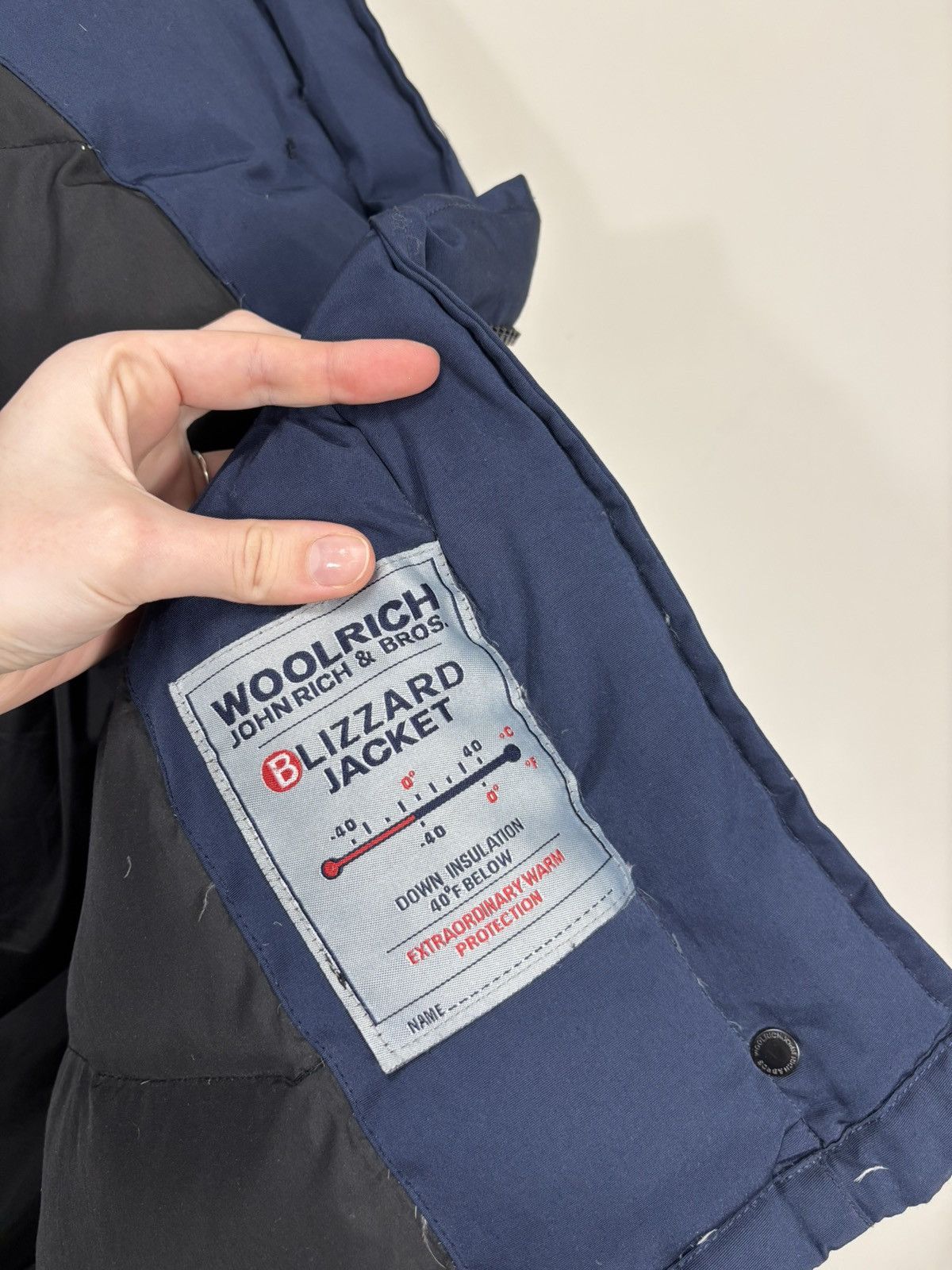 Woolrich Woolen Mills Woolrich Women’s Blue Hooded Down Puffer Jacket Parka Coat Size XS / US 0-2 / IT 36-38 - 20 Thumbnail
