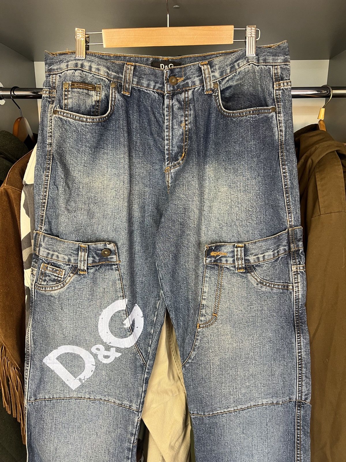 Dolce & Gabbana Vintage Dolce Gabbana Y2K big logo Jeans pants Size US 34 / EU 50 - 7 Thumbnail