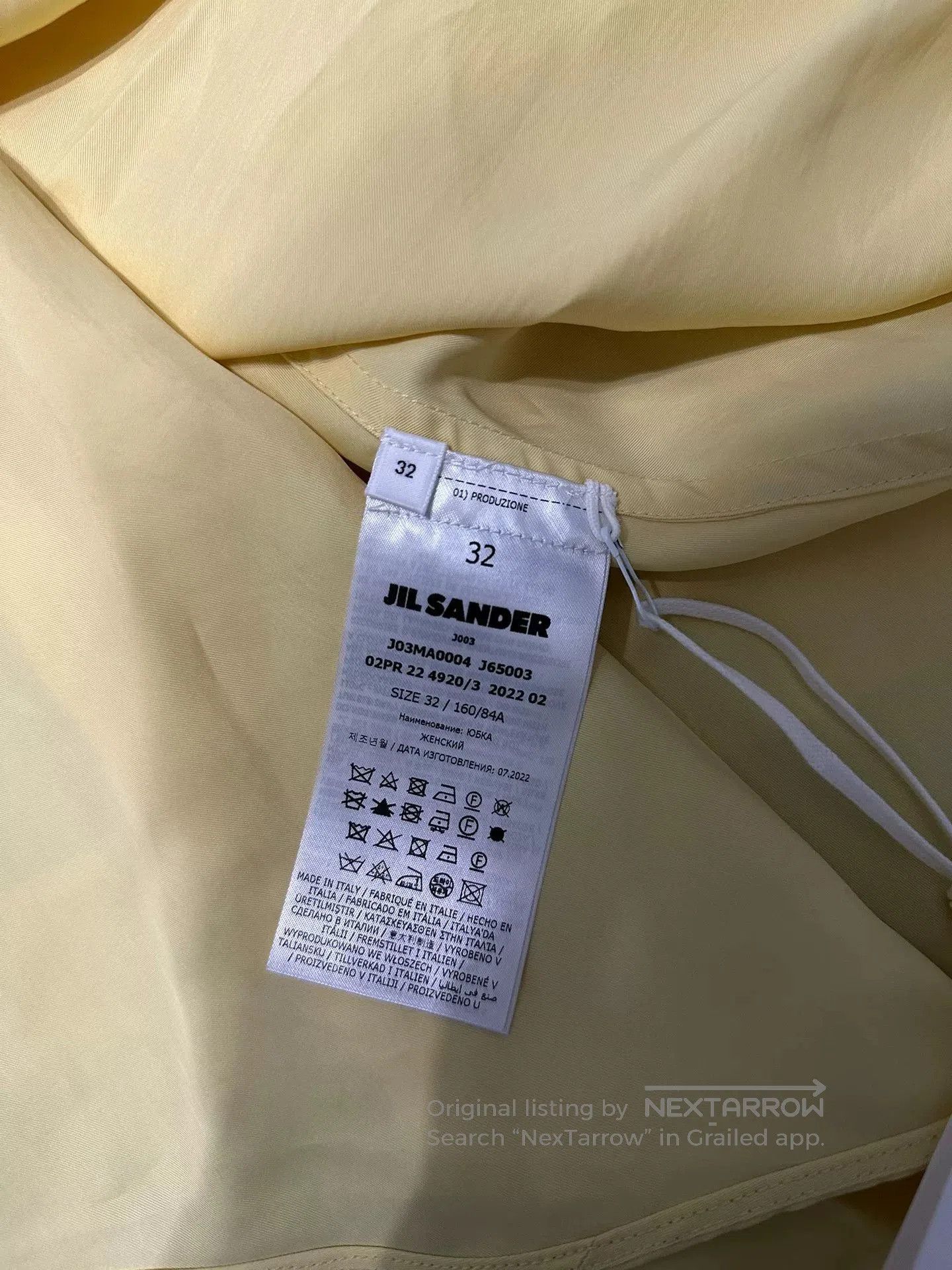 Jil Sander Jil Sander Yellow Skirt for Versatile Styling. Size 27" / US 4 / IT 40 - 6 Thumbnail