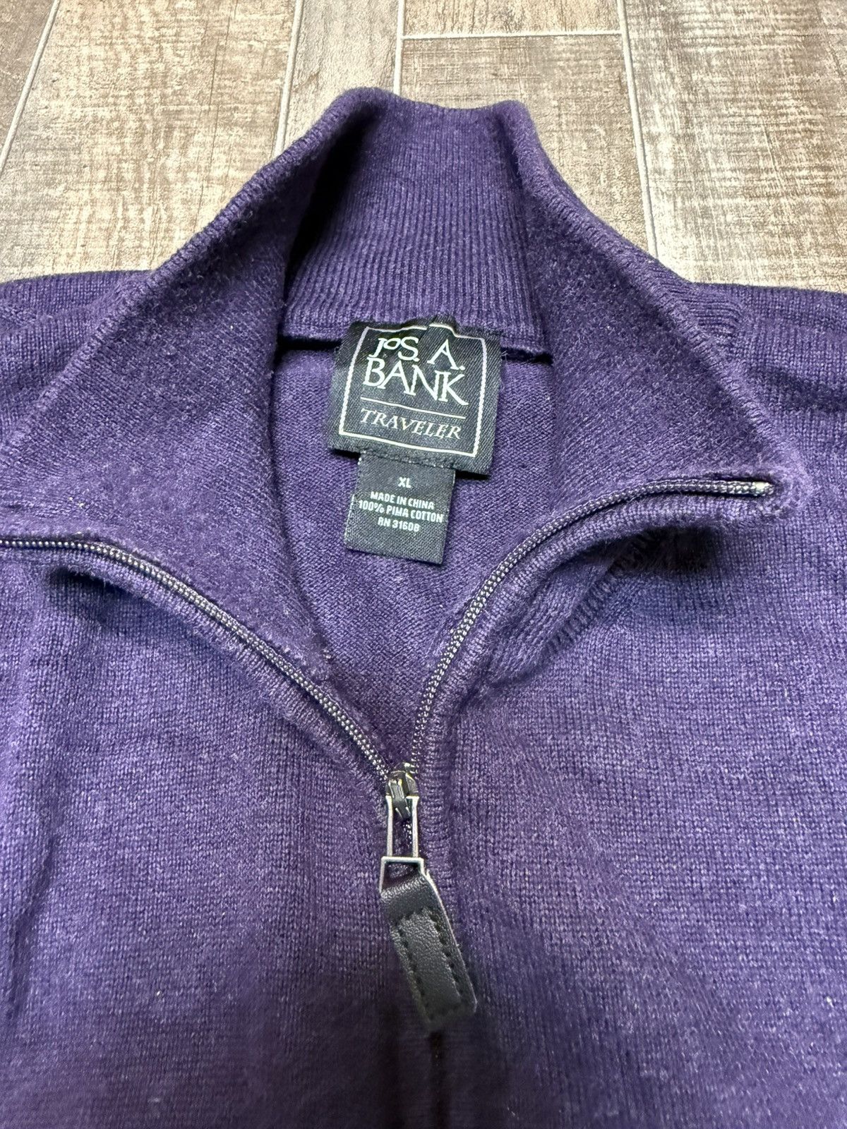 Jos. A. Bank Fancy Jo’s A. Bank quarter zip knit sweater Size US XL / EU 56 / 4 - 4 Thumbnail