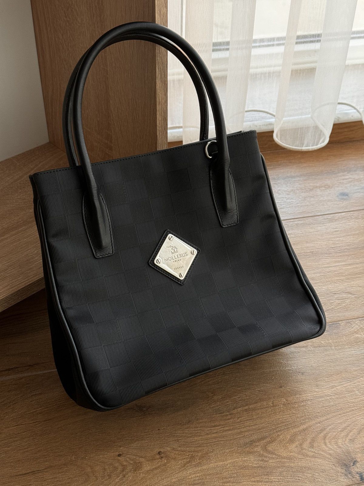 Maison Mollerus × Vintage Vintage Mollerus Swiss Monogram Black Luxury Bag Size ONE SIZE - 1 Thumbnail