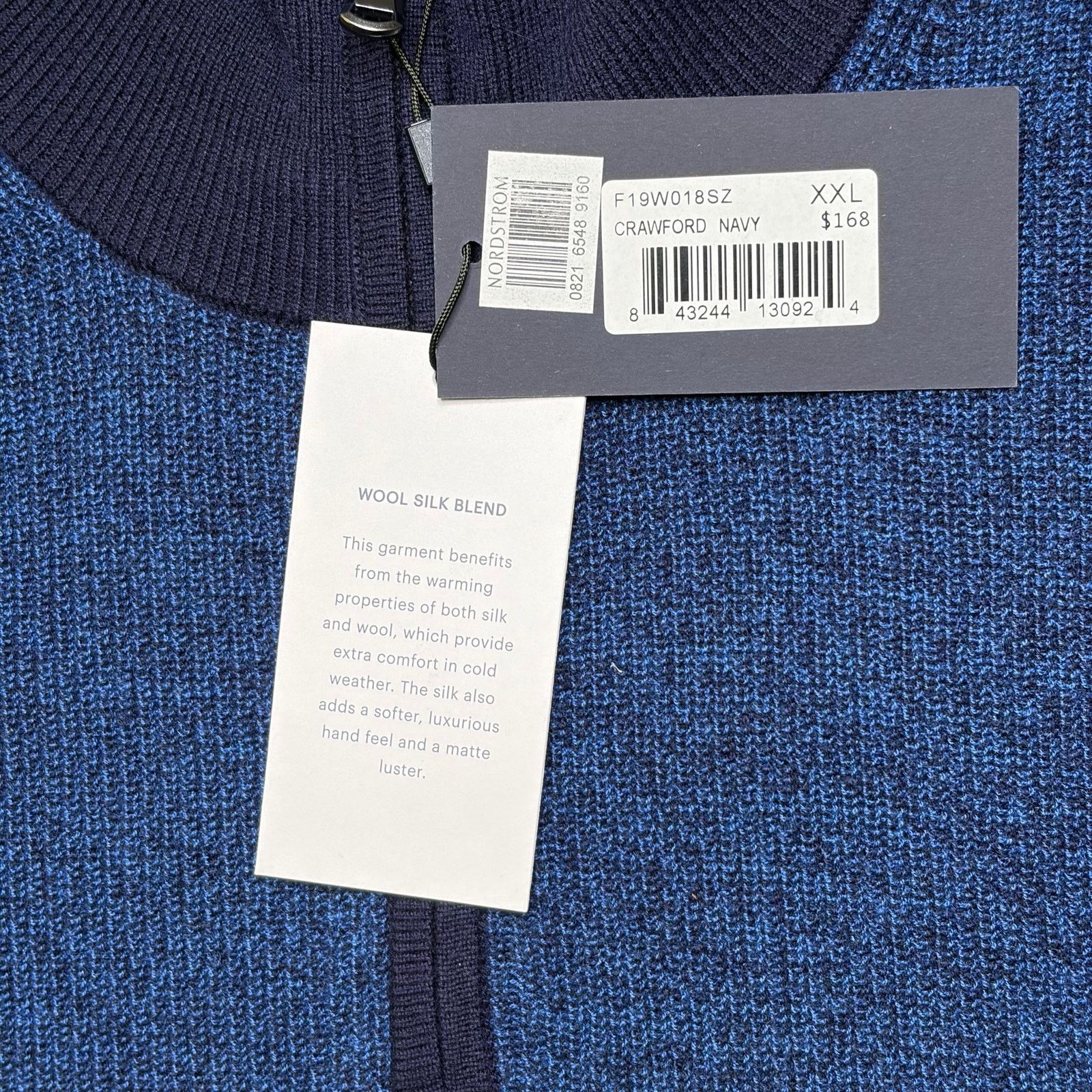 Other Zachary Prell 1/4 Zip Sweater XXL Wool Blend Men Knit NWT Size US XXL / EU 58 / 5 - 4 Thumbnail