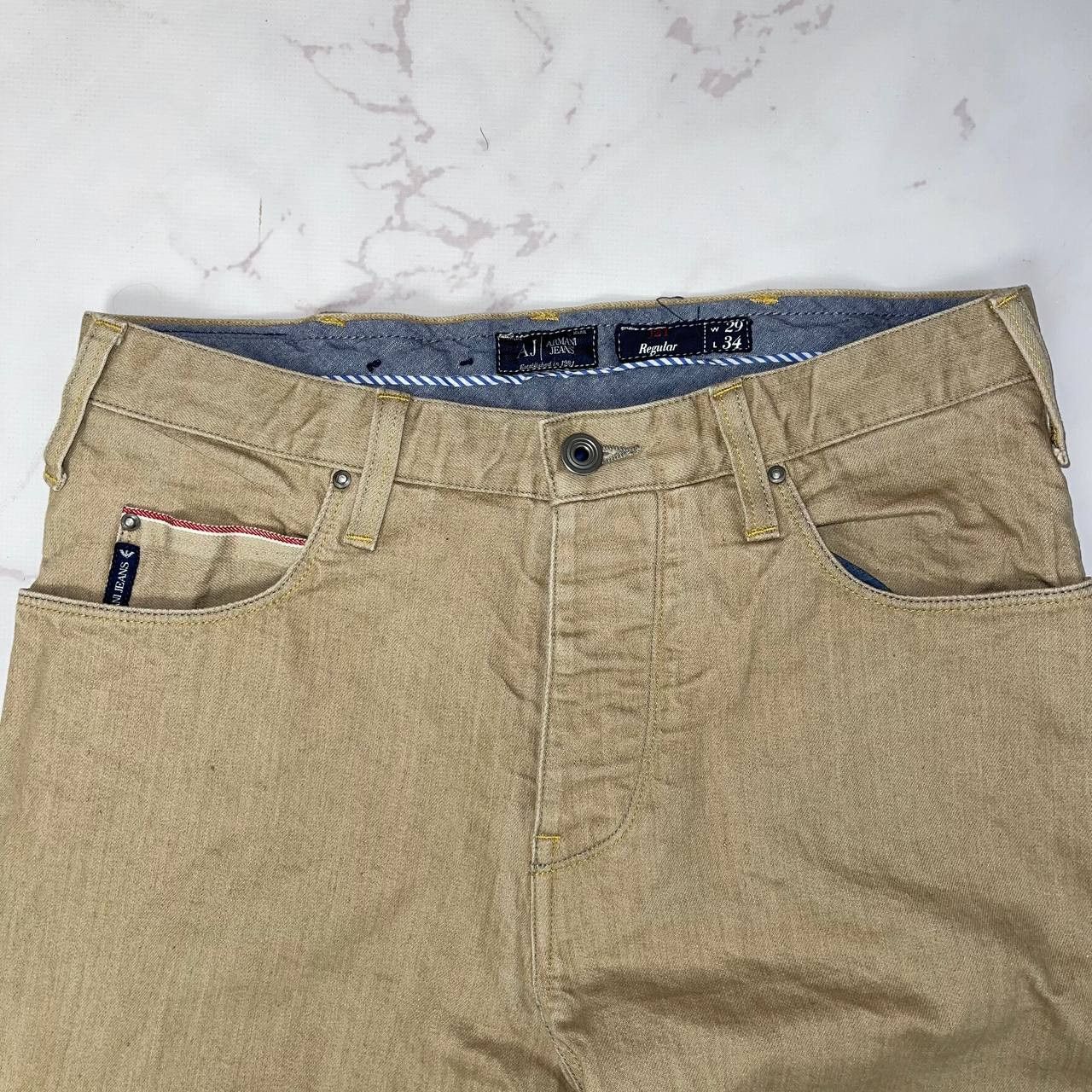 Armani Armani Jeans Metal Logo vintage y2k style size w29 Size US 29 - 4 Thumbnail