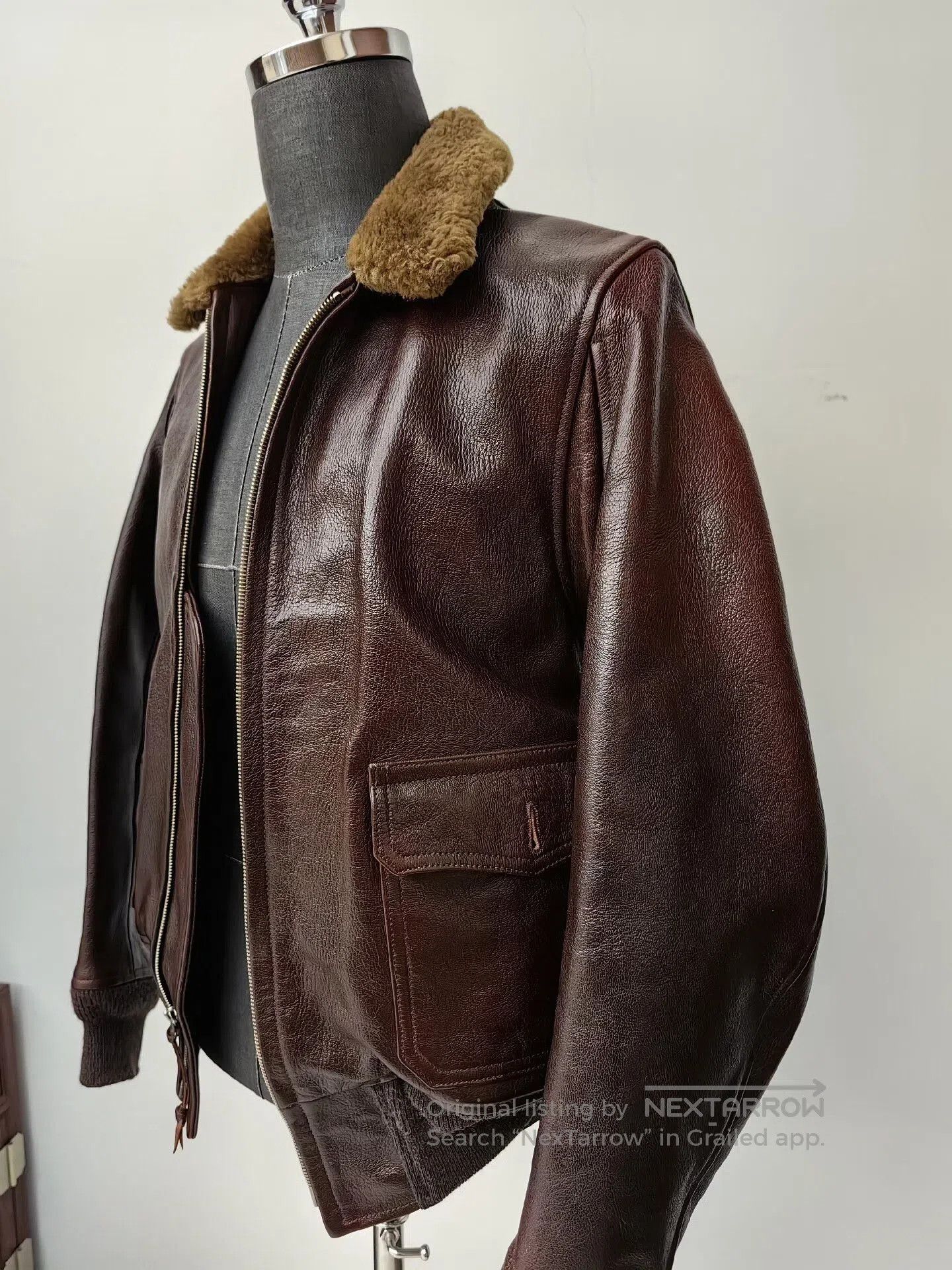 The Real McCoy's real mccoys leather flight jacket m422a. Size US L / EU 52-54 / 3 - 5 Thumbnail