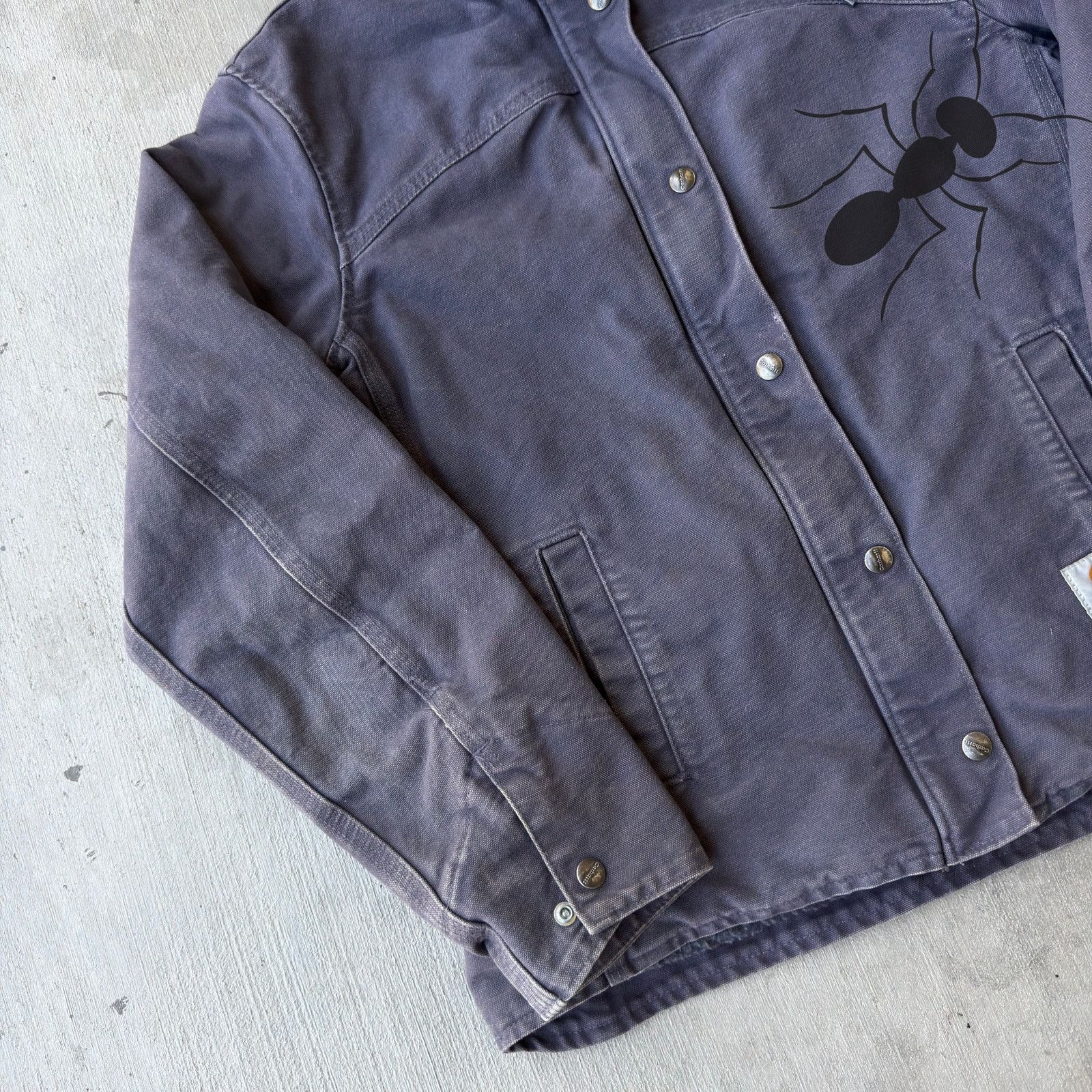 Carhartt × Vintage Carhartt purple Sherpa button up work wear jacket Size US XS / EU 42 / 0 - 2 Thumbnail