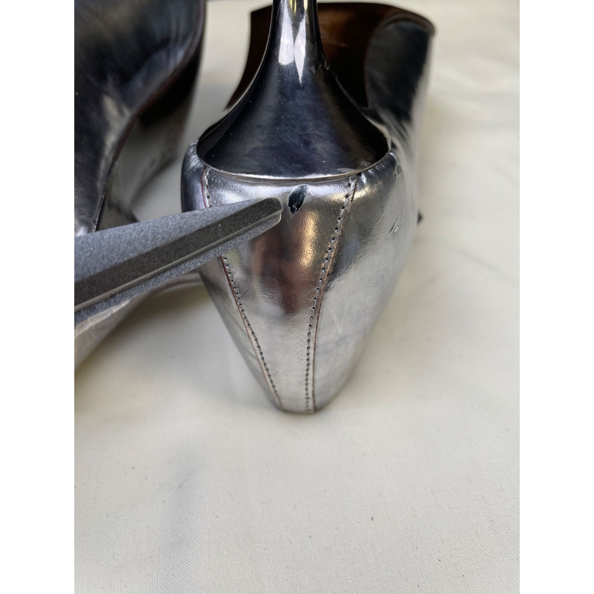 Other Donald J Pliner Women's Leather Silver \Pumps/Shoes/Heel 2.7 Size US 6 / IT 36 - 9 Thumbnail