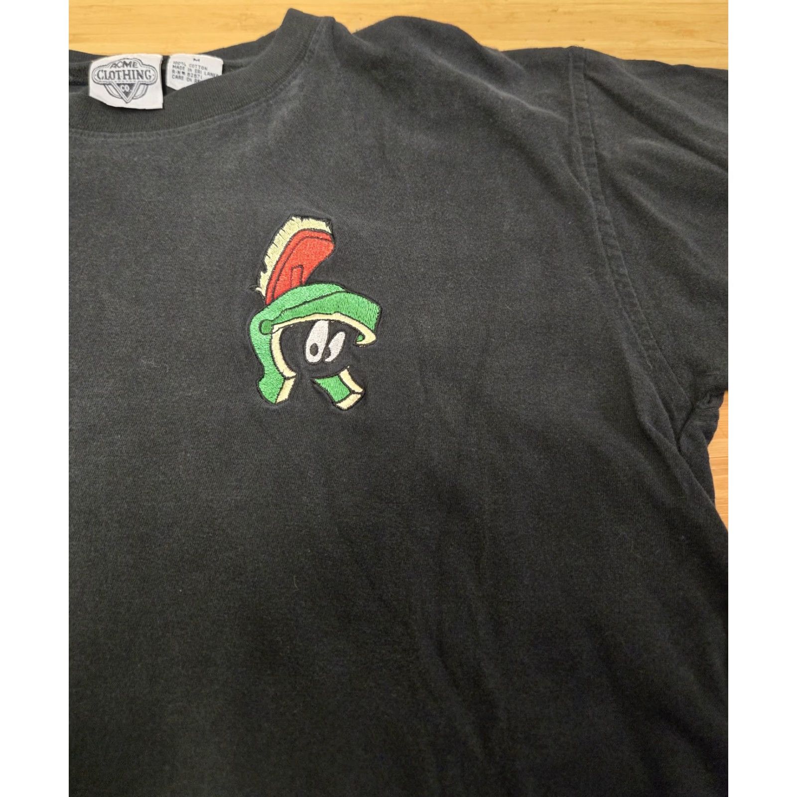 Acme Clothing VINTAGE Marvin the Martian Shirt Mens M Black Acme Clothing Cartoon 90s Tee Size US M / EU 48-50 / 2 - 2 Thumbnail