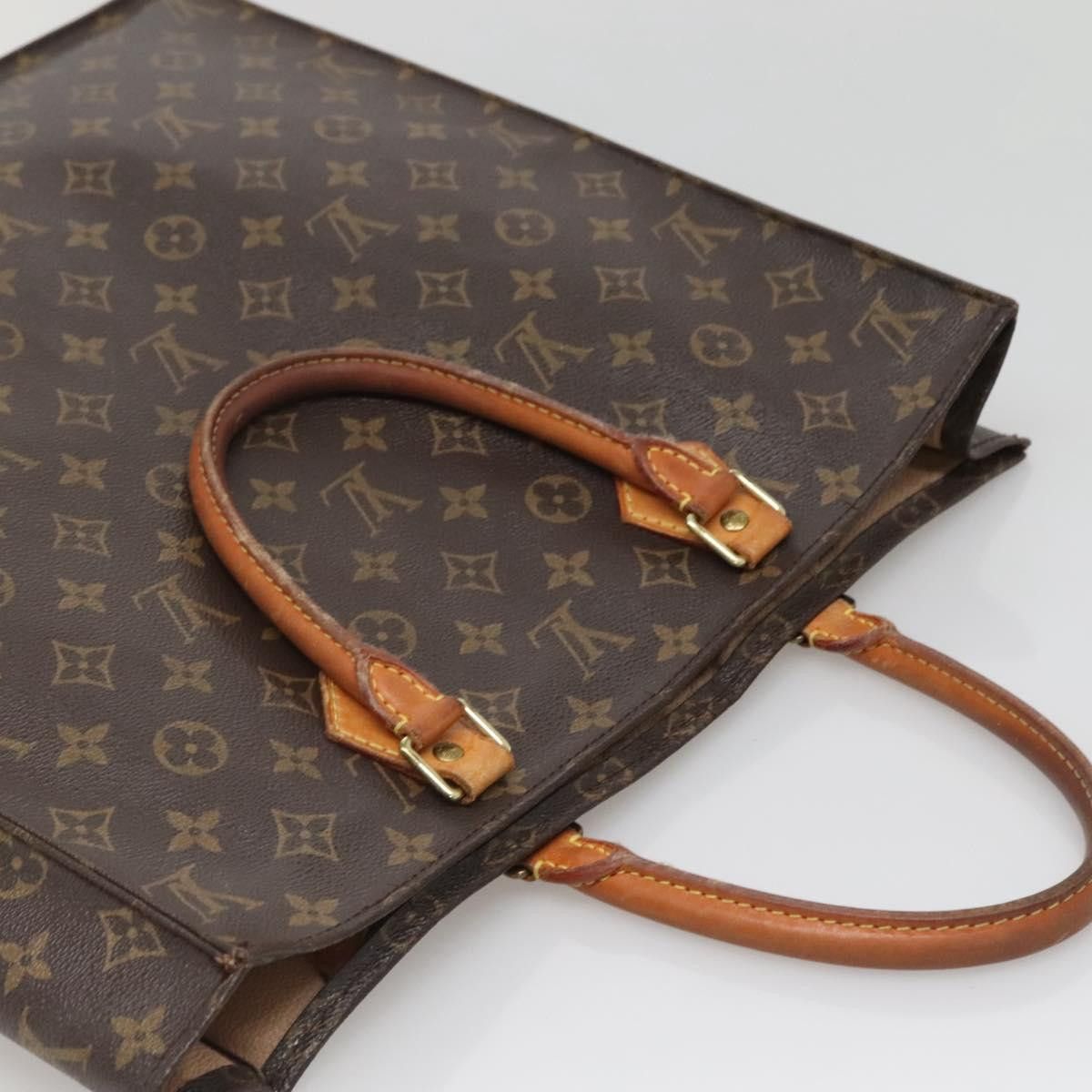 Louis Vuitton LOUIS VUITTON Monogram Sac Plat Hand Bag M51140 Size ONE SIZE - 6 Thumbnail