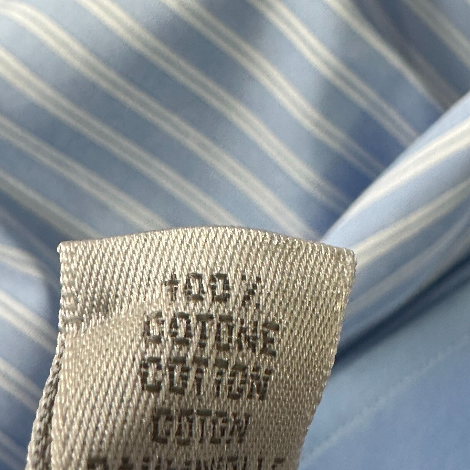 The Unbranded Brand Marol Bologna Dress Shirt Mens 43 17 Blue White Striped Size US L / EU 52-54 / 3 - 8 Thumbnail