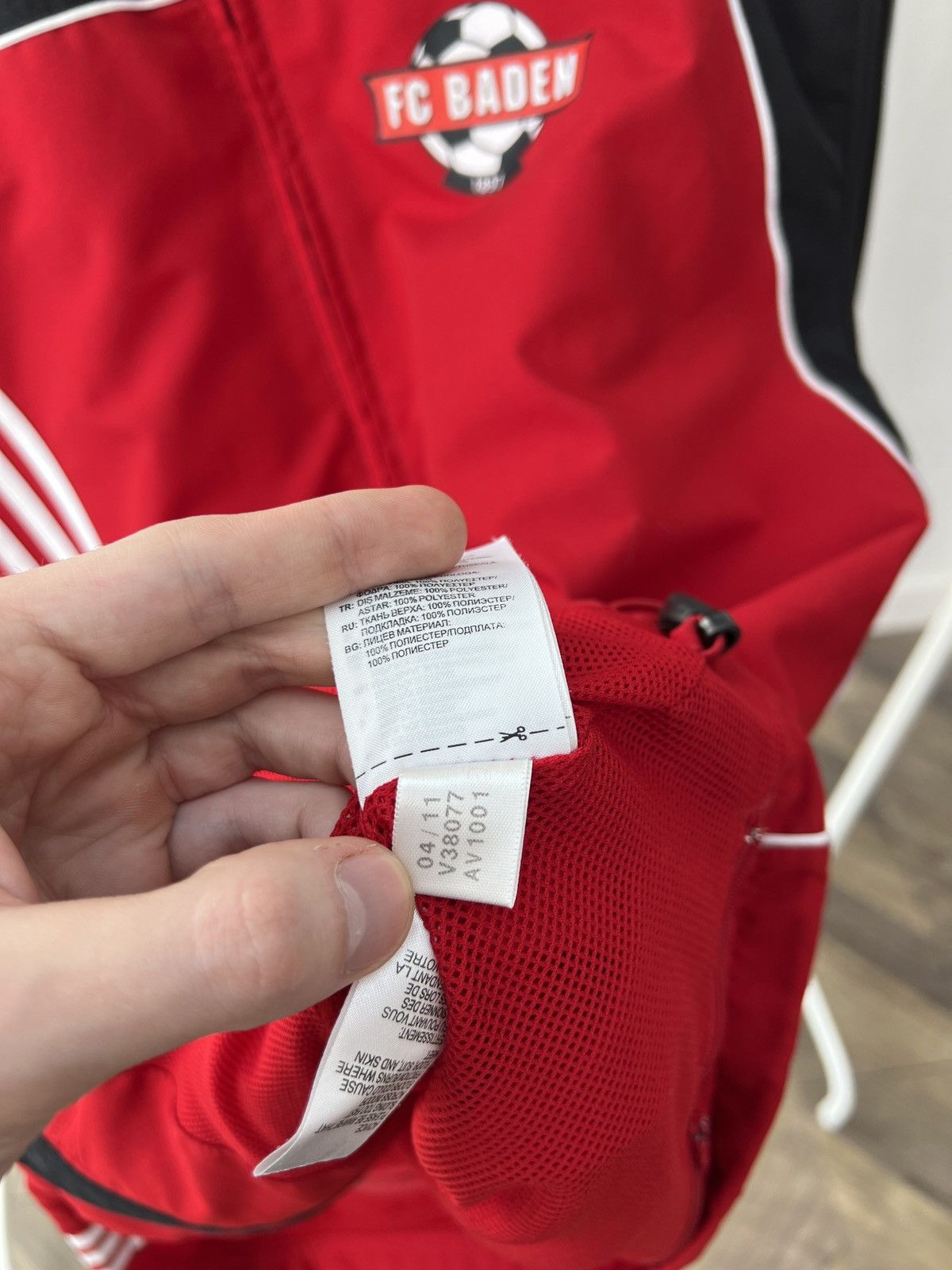 Adidas Vintage Adidas FC Baden Training Jacket Size US L / EU 52-54 / 3 - 8 Thumbnail