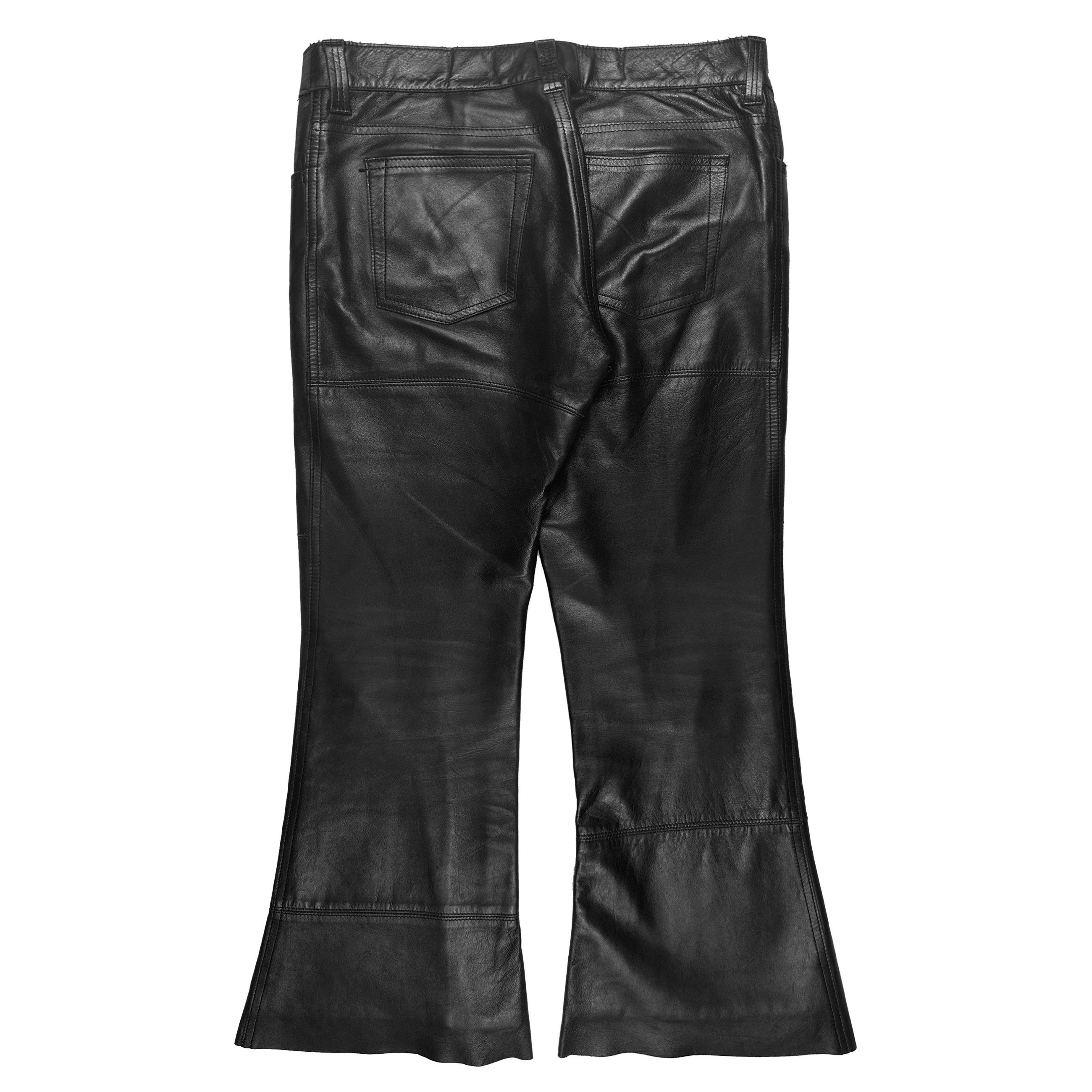 Junya Watanabe AD2002 Flared Leather Pants Size 30" / US 8 / IT 44 - 2 Thumbnail