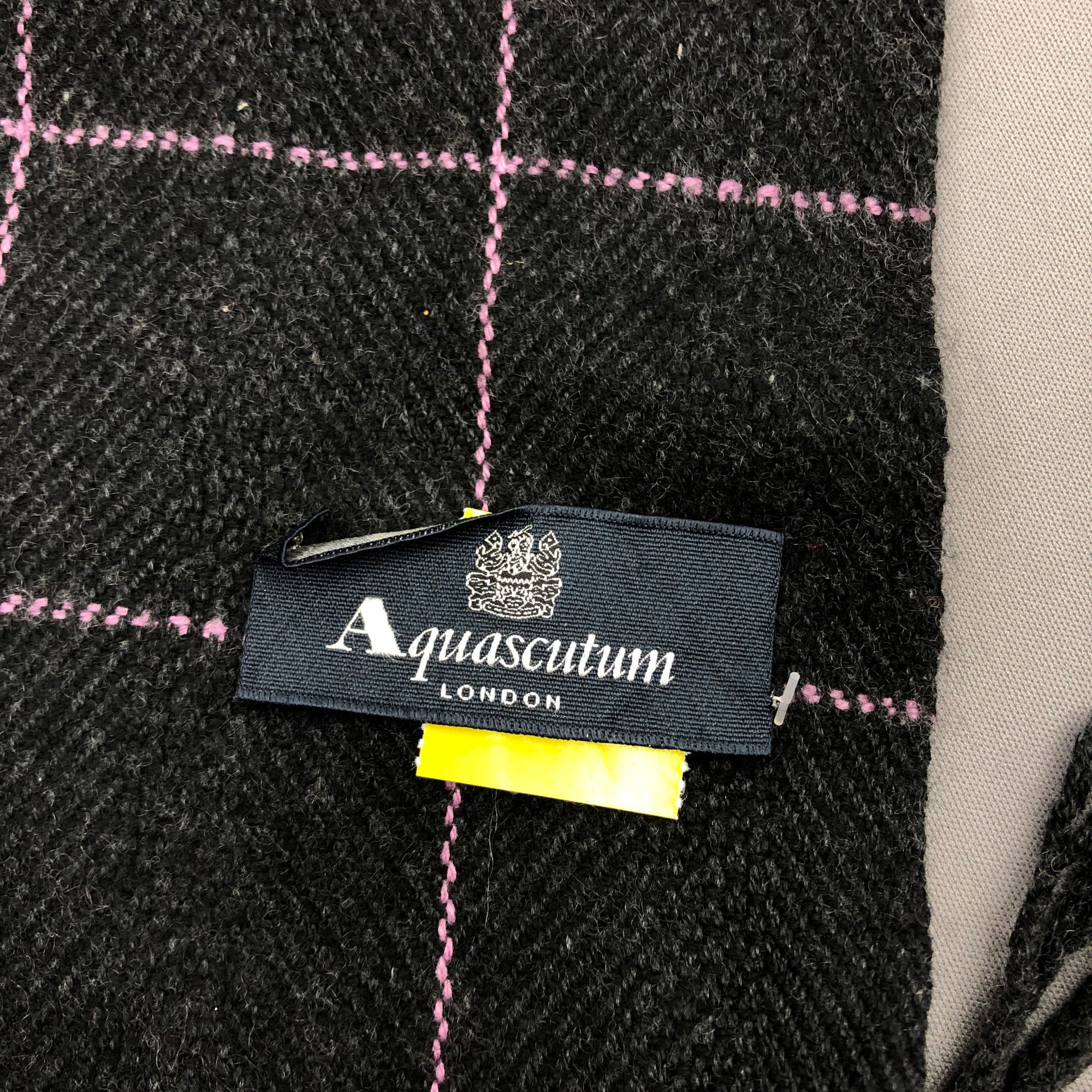 Aquascutum Vintage Aquascutum Scarf Muffler Wool Plaid Winter Scarves Size ONE SIZE - 4 Thumbnail