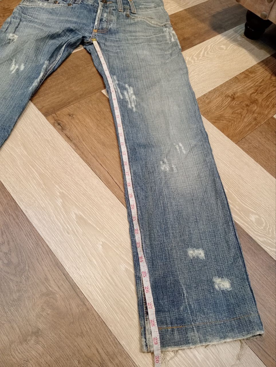 Dolce & Gabbana DOLCE & GABBANA BLUE DENIM DISTRESSED PANTS Size US 32 / EU 48 - 19 Thumbnail