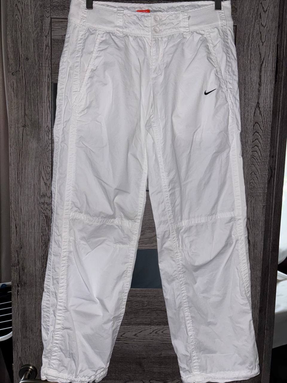 Nike Nike The Athletic Dept Women's White Y2k Pants vintage 2000s Size 30" / US 8 / IT 44 - 1 Thumbnail