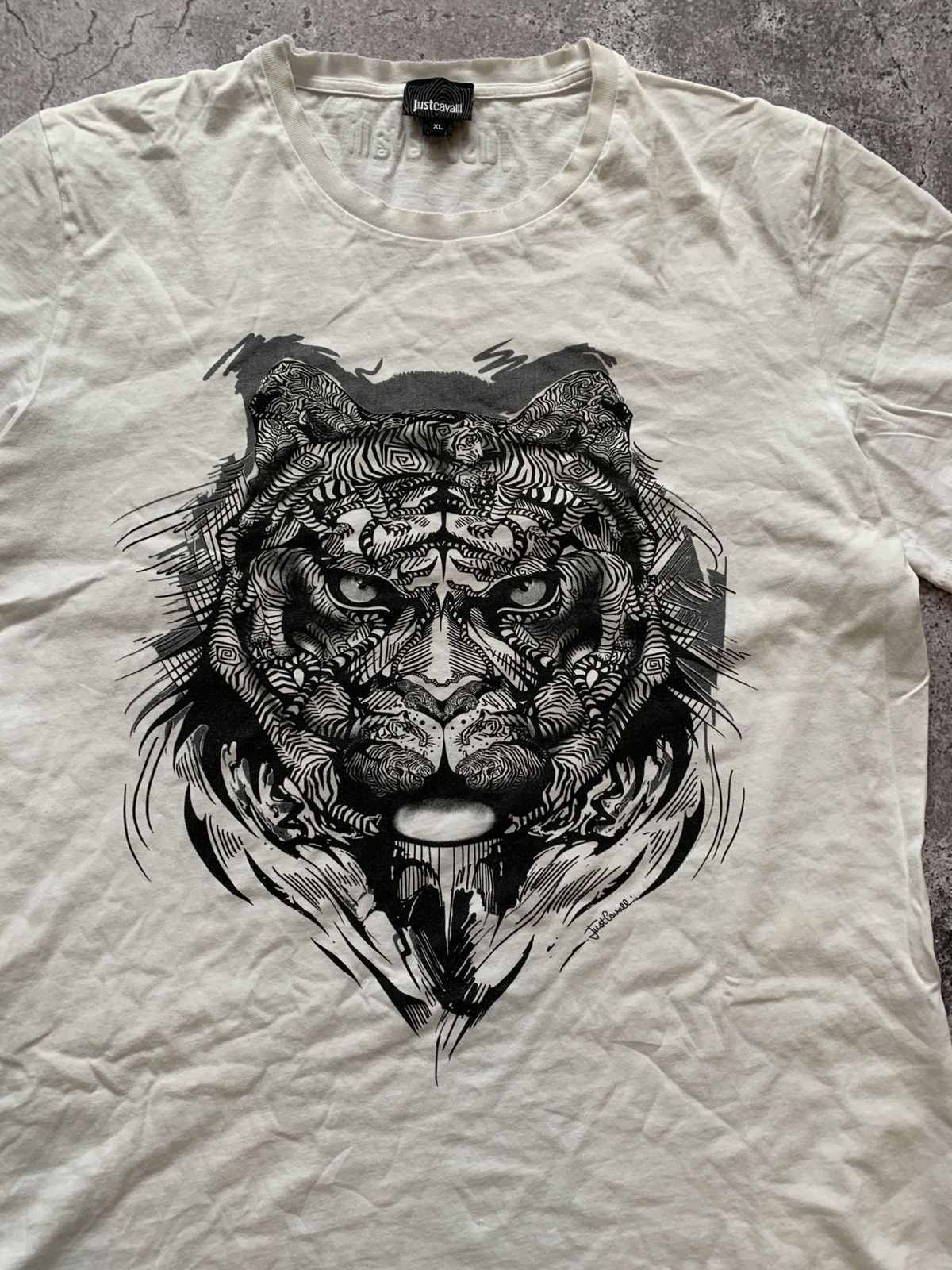 Just Cavalli 🔥JUST CAVALLI TIGER T-SHIRT Size US XL / EU 56 / 4 - 3 Thumbnail