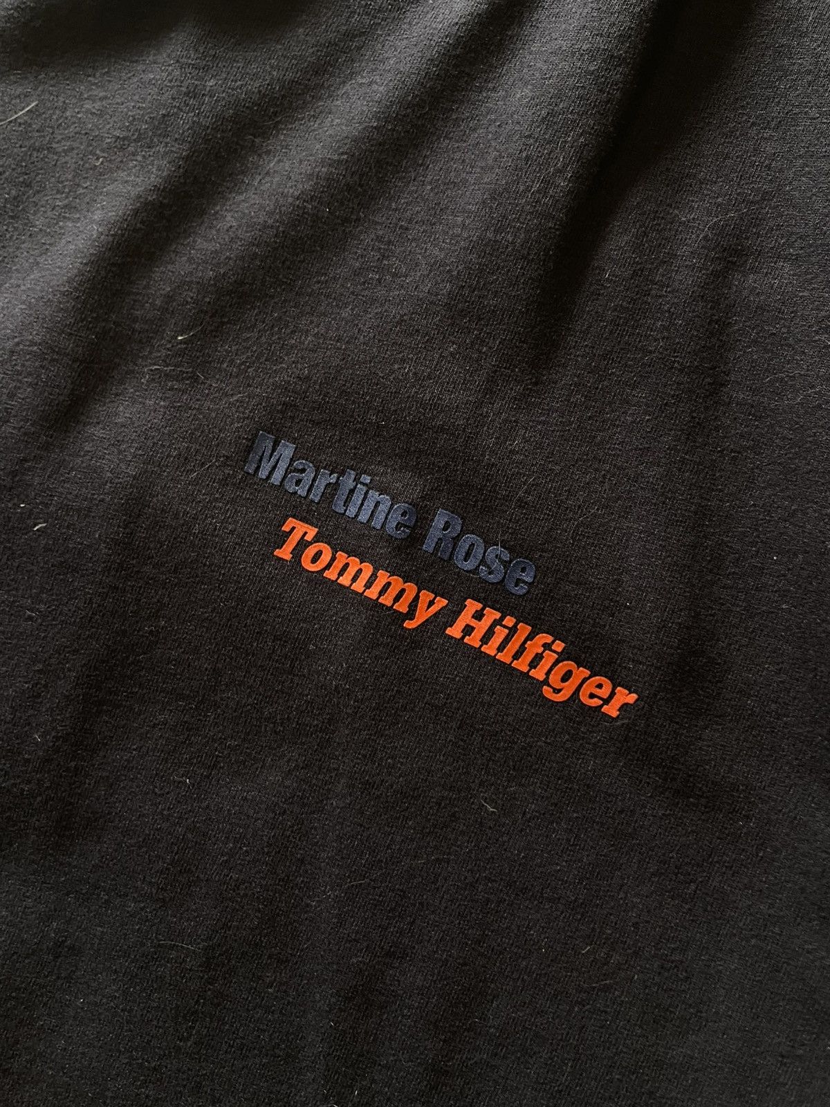 Martine Rose × Tommy Jeans Martine Rose X Tommy Hilfiger Oversized Navy Tshirt Size US M / EU 48-50 / 2 - 2 Thumbnail