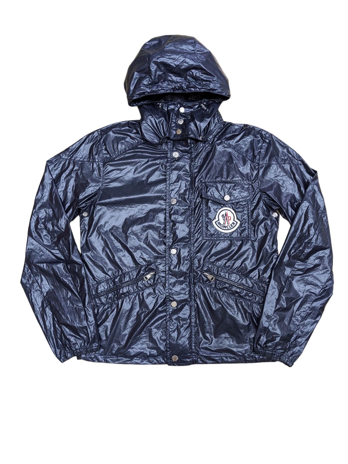 image of Moncler Light Hooded Jacket in Black, Men's (Size Small)